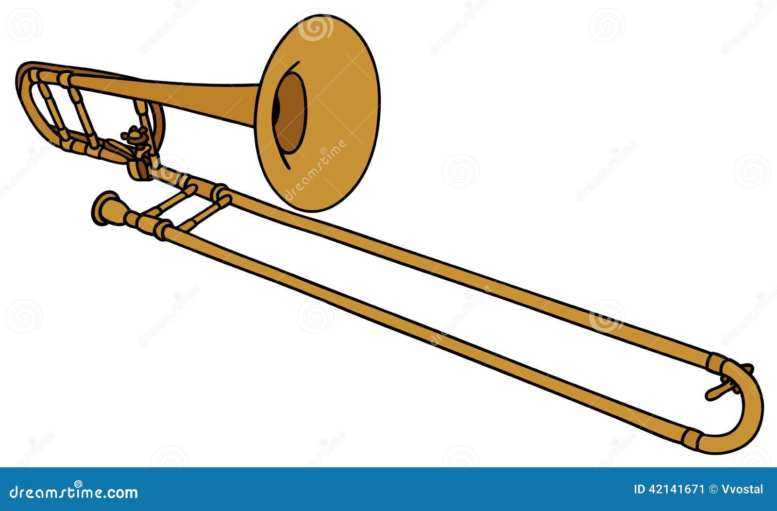 Trombone Stock Vector Image 42141671