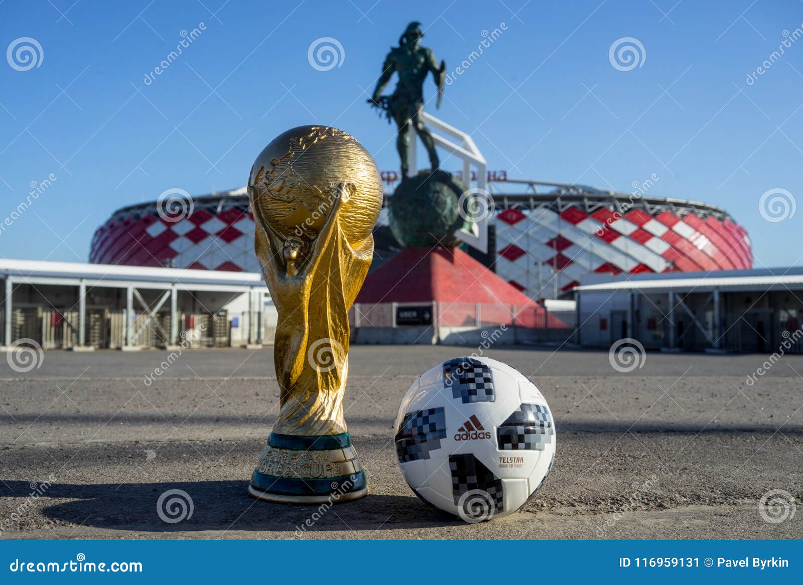 April 9, 2018, Moscow, Russia. The stadium of the Spartak football