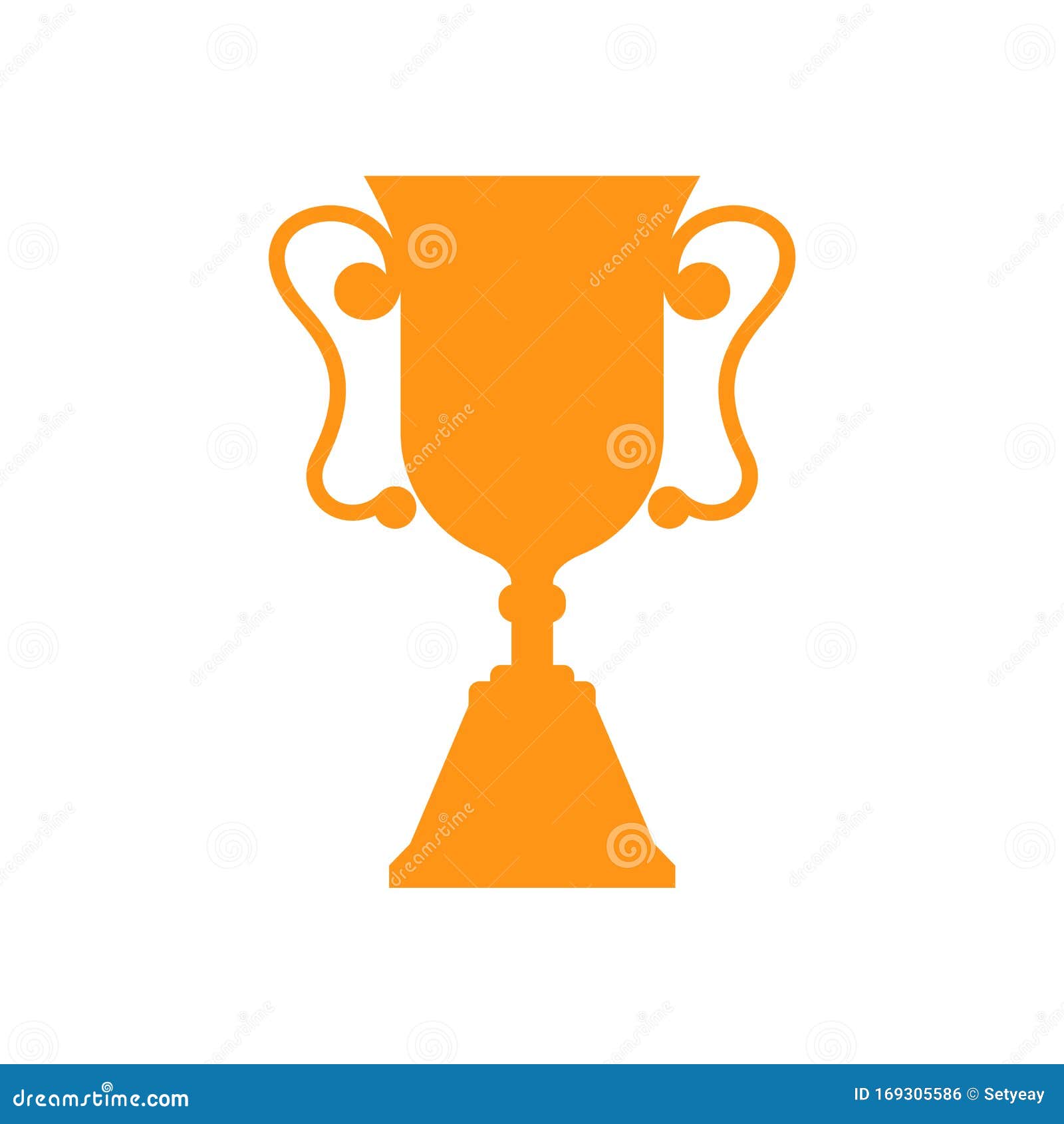 Trophy Icons On White Background Champions Cup Logo Vector Illustration Stock Vector Illustration Of Certificate Champion