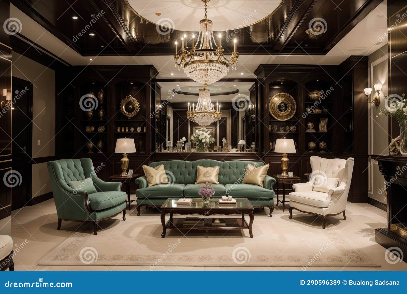 Showcasing Interior Design in Style Sumptuous Serenity Stock Showcasing Interior Design in Style Sumptuous Serenity Stock