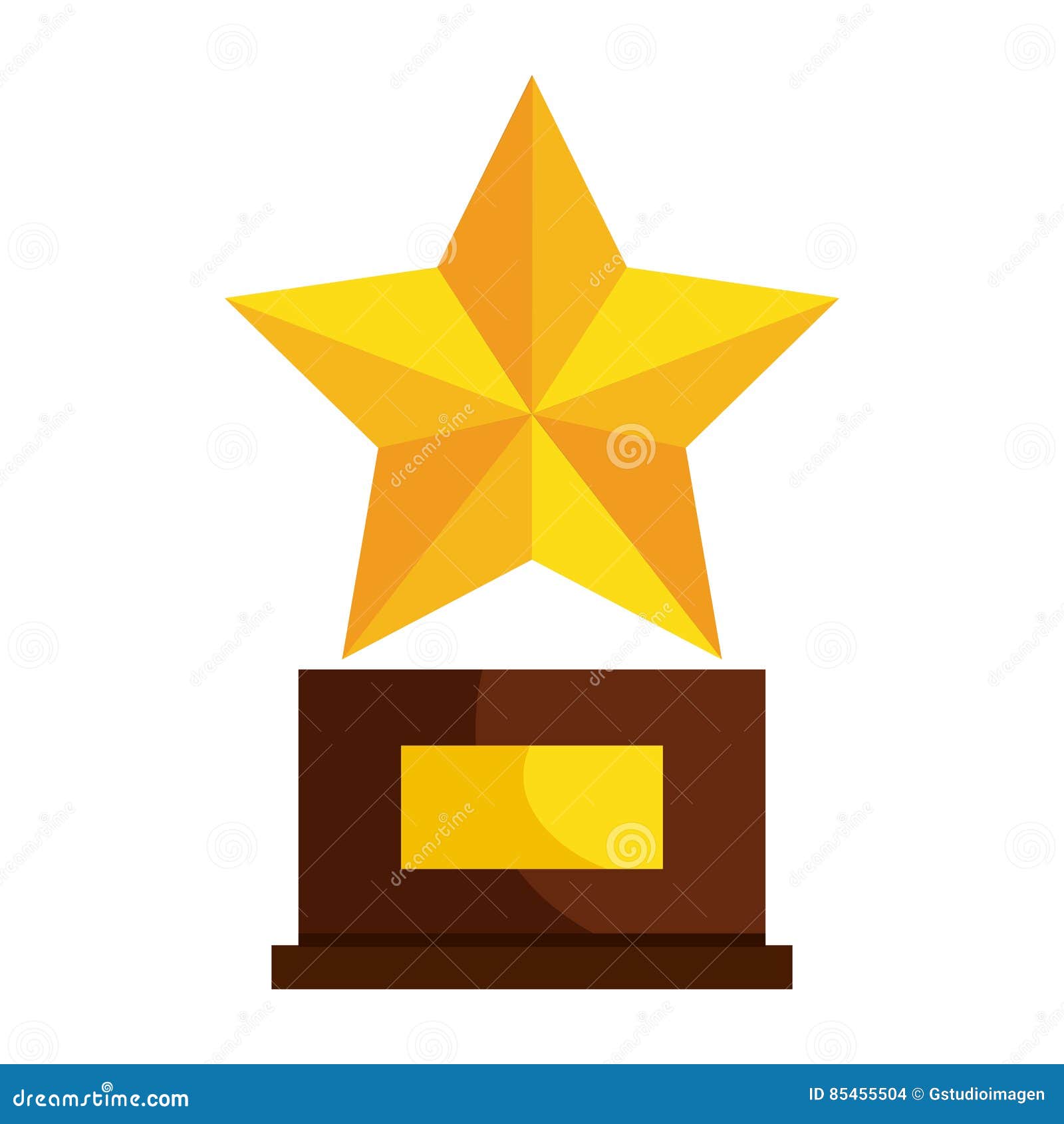 Trophy star winner award stock vector. Illustration of game - 85455504