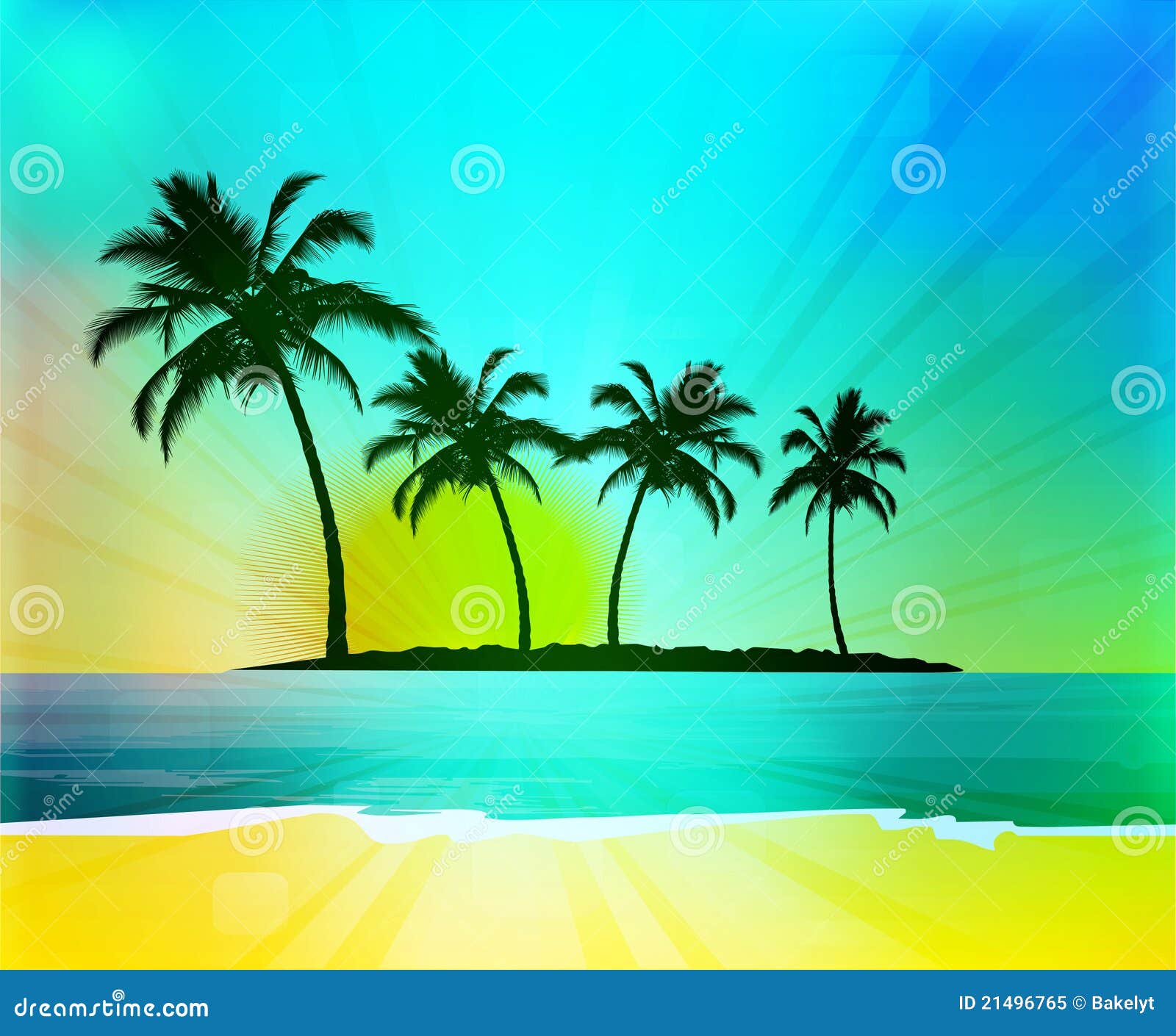 Tropical background stock vector. Illustration of lifestyle - 21496765