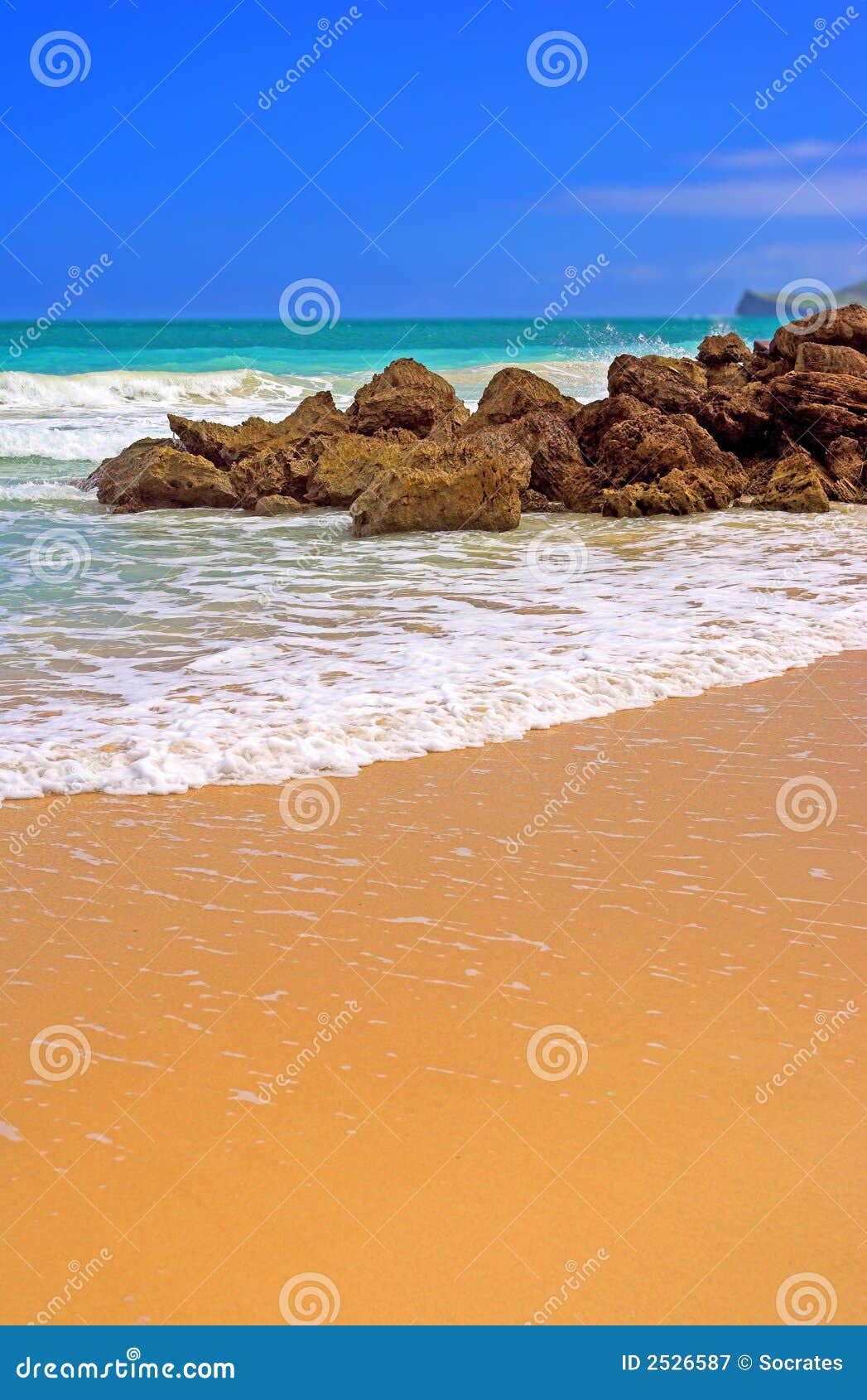 A photo of an icon tropical beach a summer day