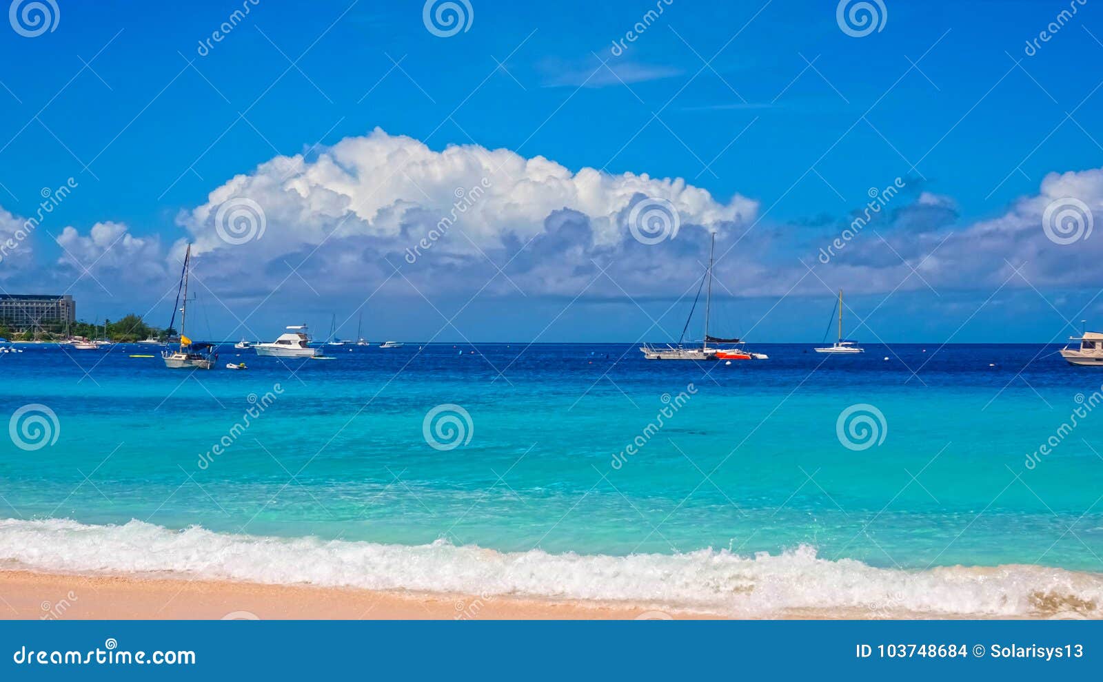 The Tropical Beach Barbados Caribbean Editorial Stock Image Image