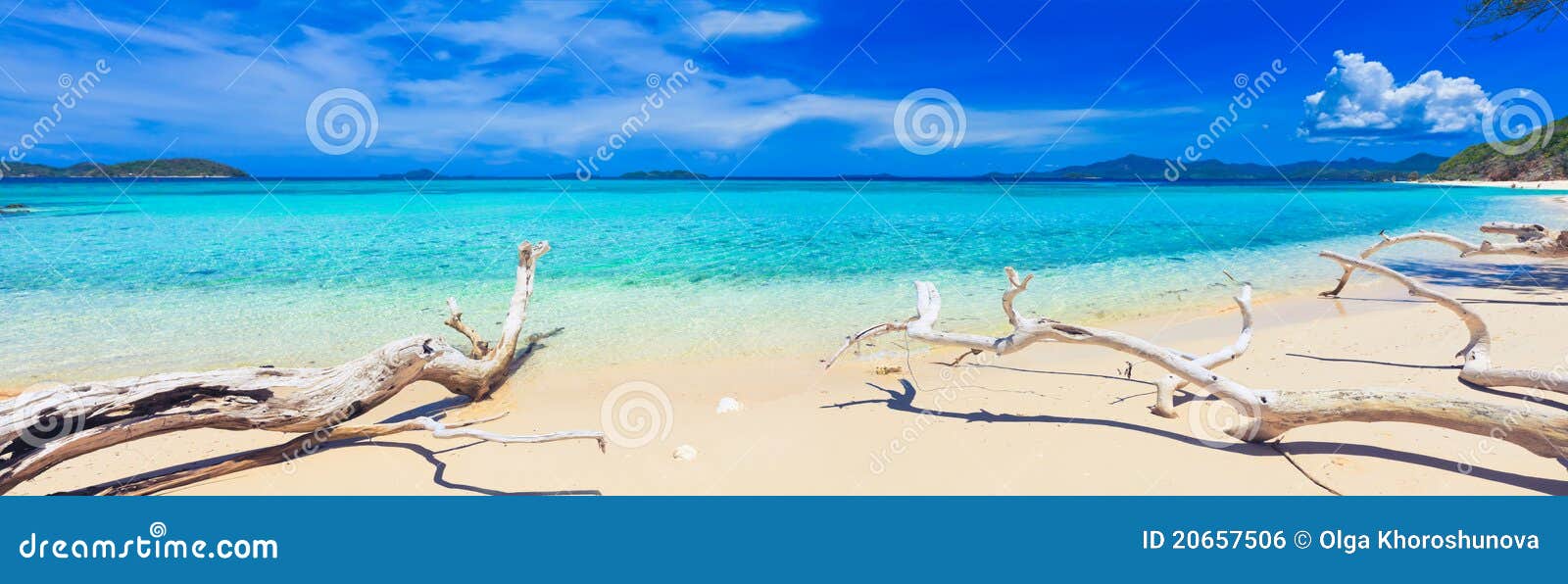 Tropical beach Malcapuya stock photo. Image of cloud - 20657506