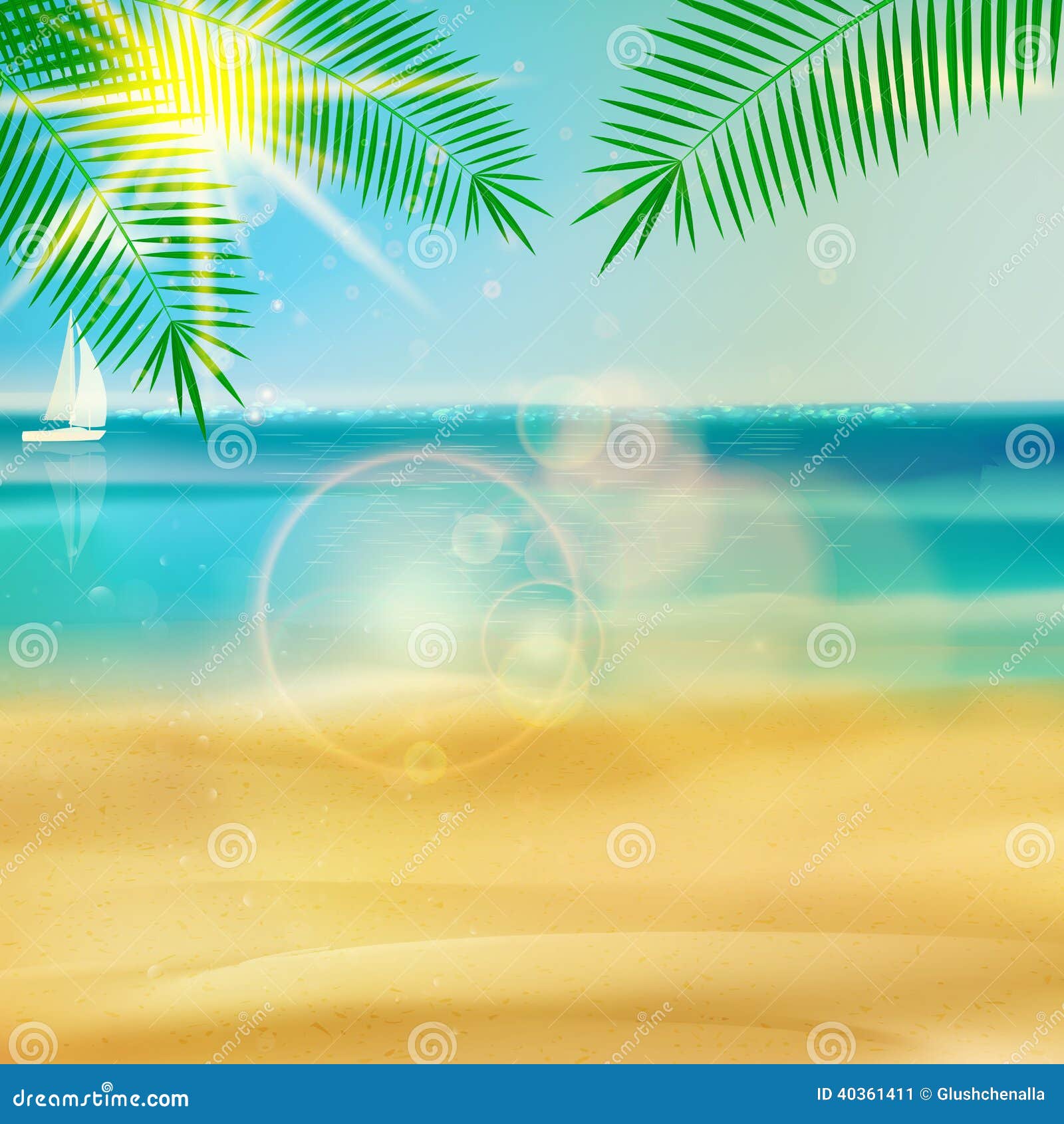 Tropical beach template. stock vector. Illustration of blue 40361411 Tropical beach template. stock vector. Illustration of blue 40361411