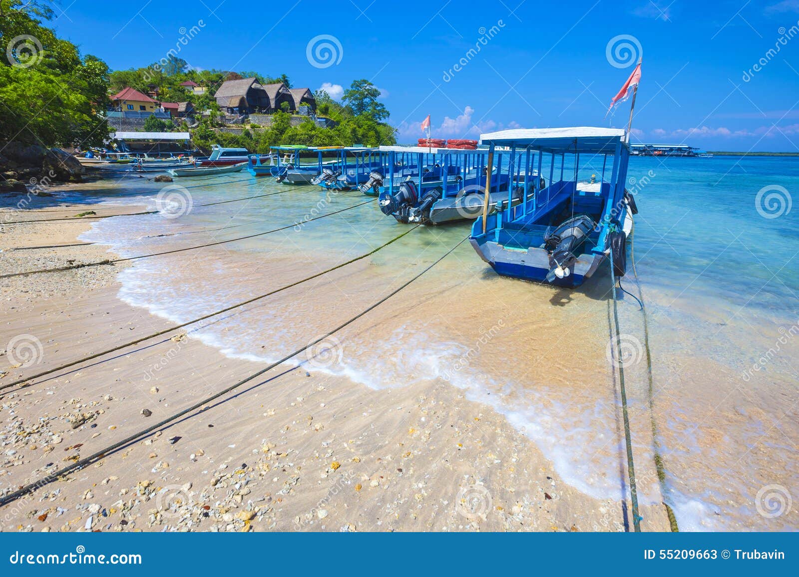 tropical coastline of nusa penida island.