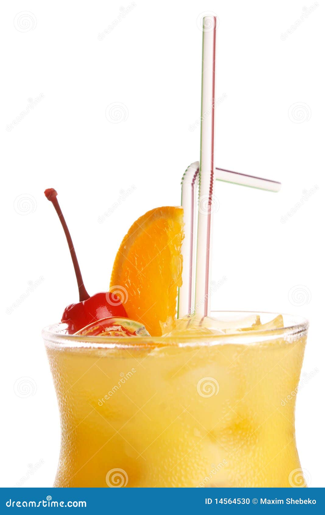Tropical cocktail in glass stock photo. Image of beverage 14564530