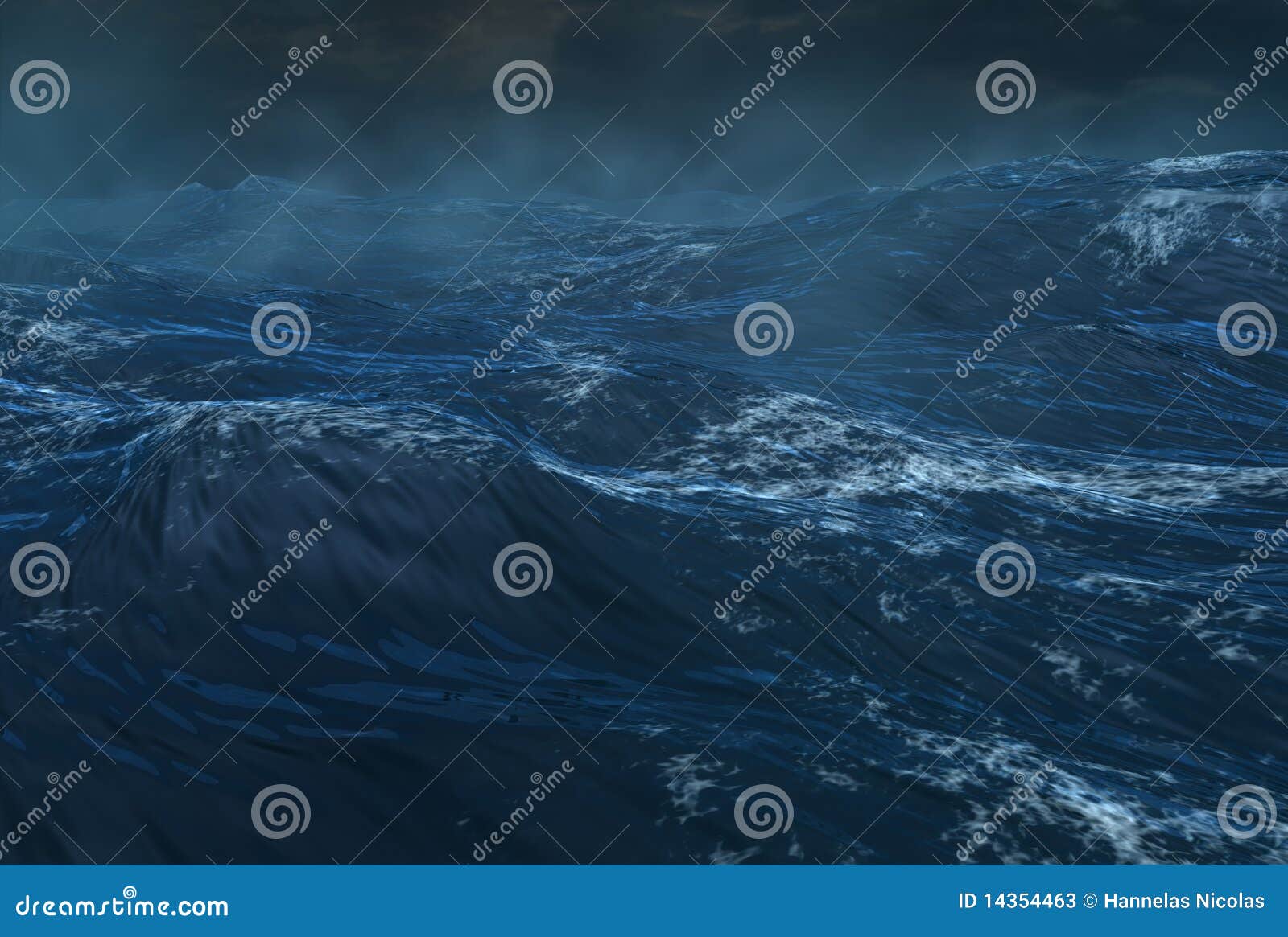 tropical cyclone on the ocean