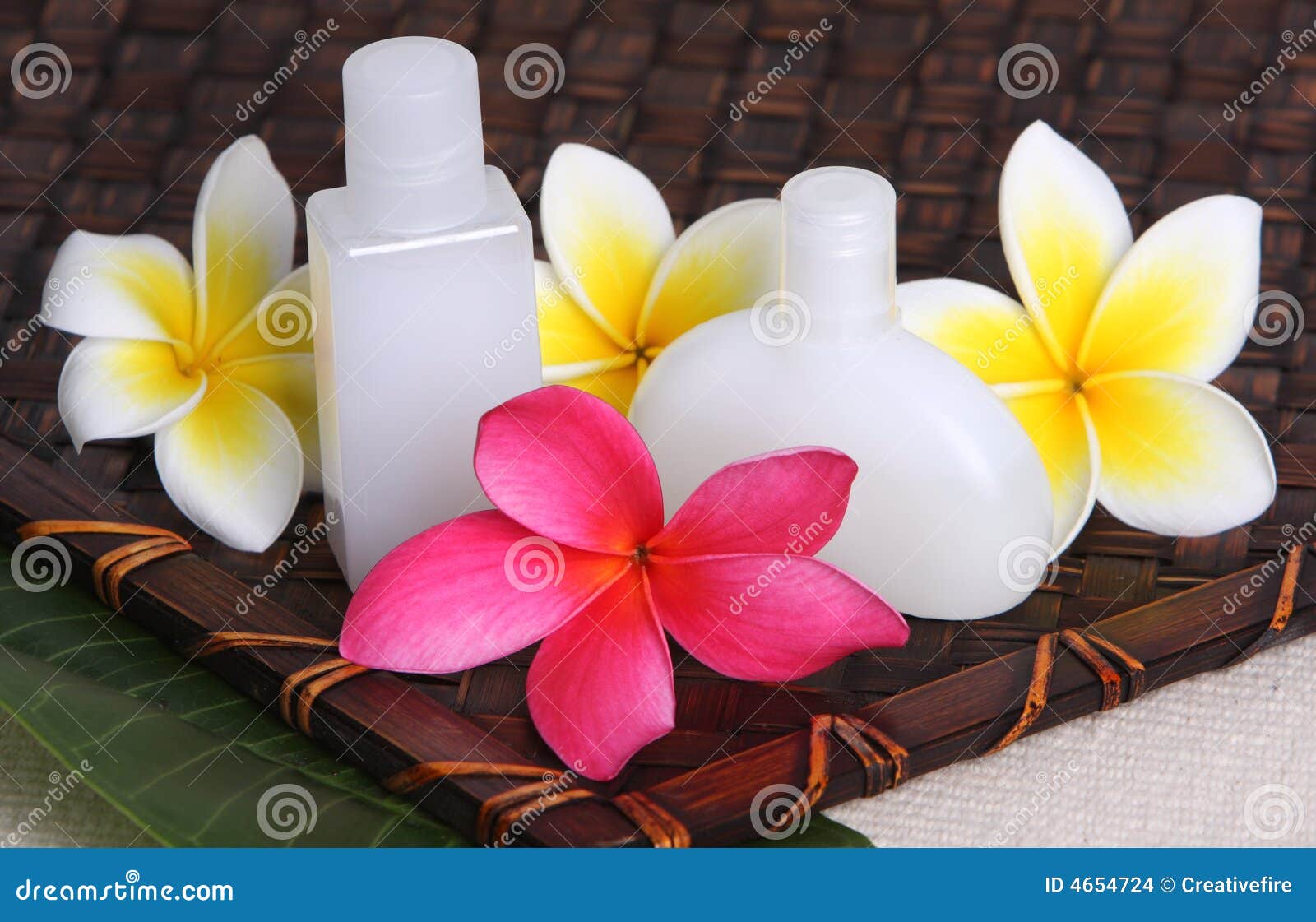 Tropical Day Spa Beauty Products Stock Photo Image of beauty, garden 4654724