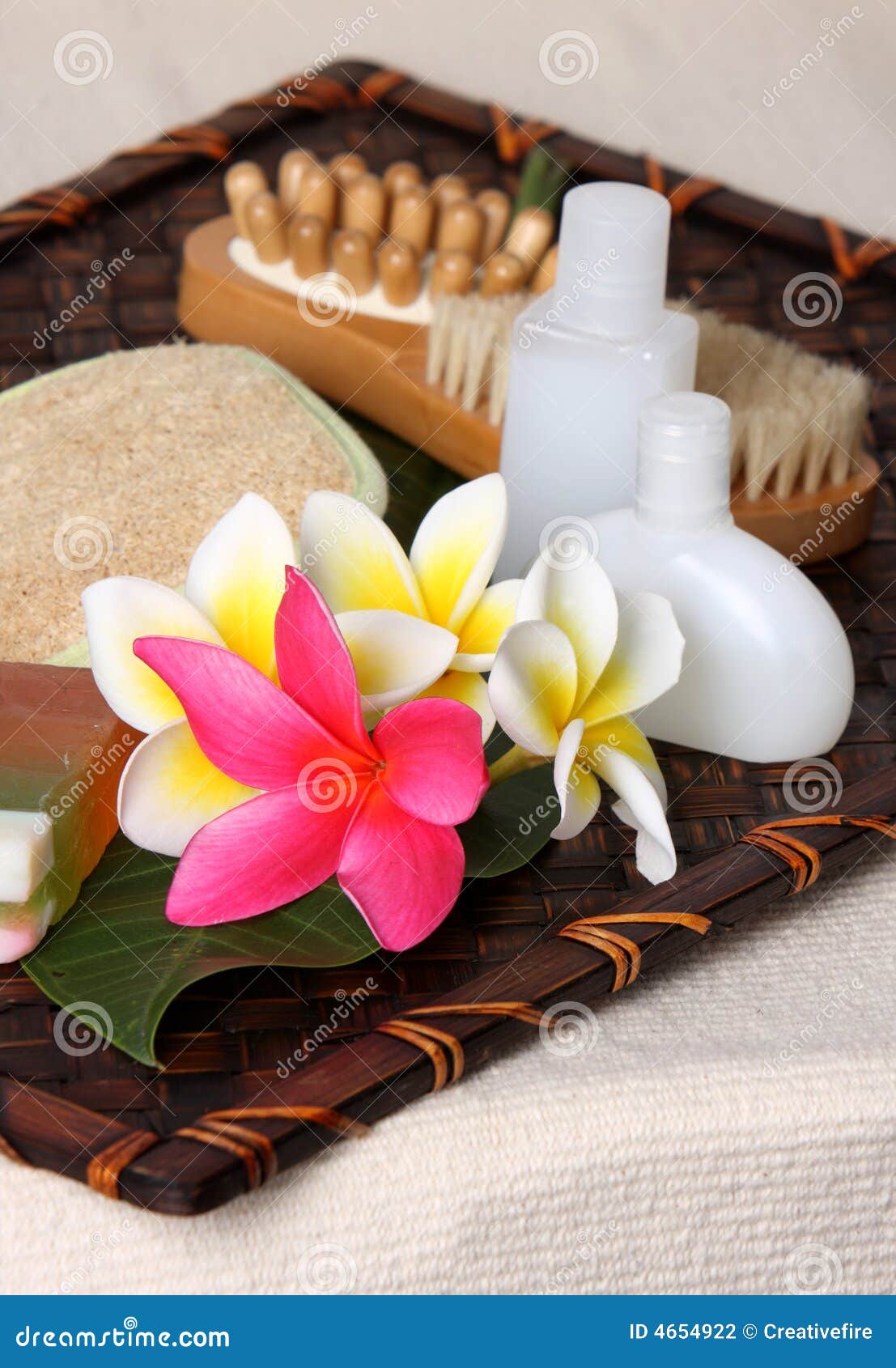 Tropical Day Spa Beauty Products Stock Photo Image of bottles, petal 4654922