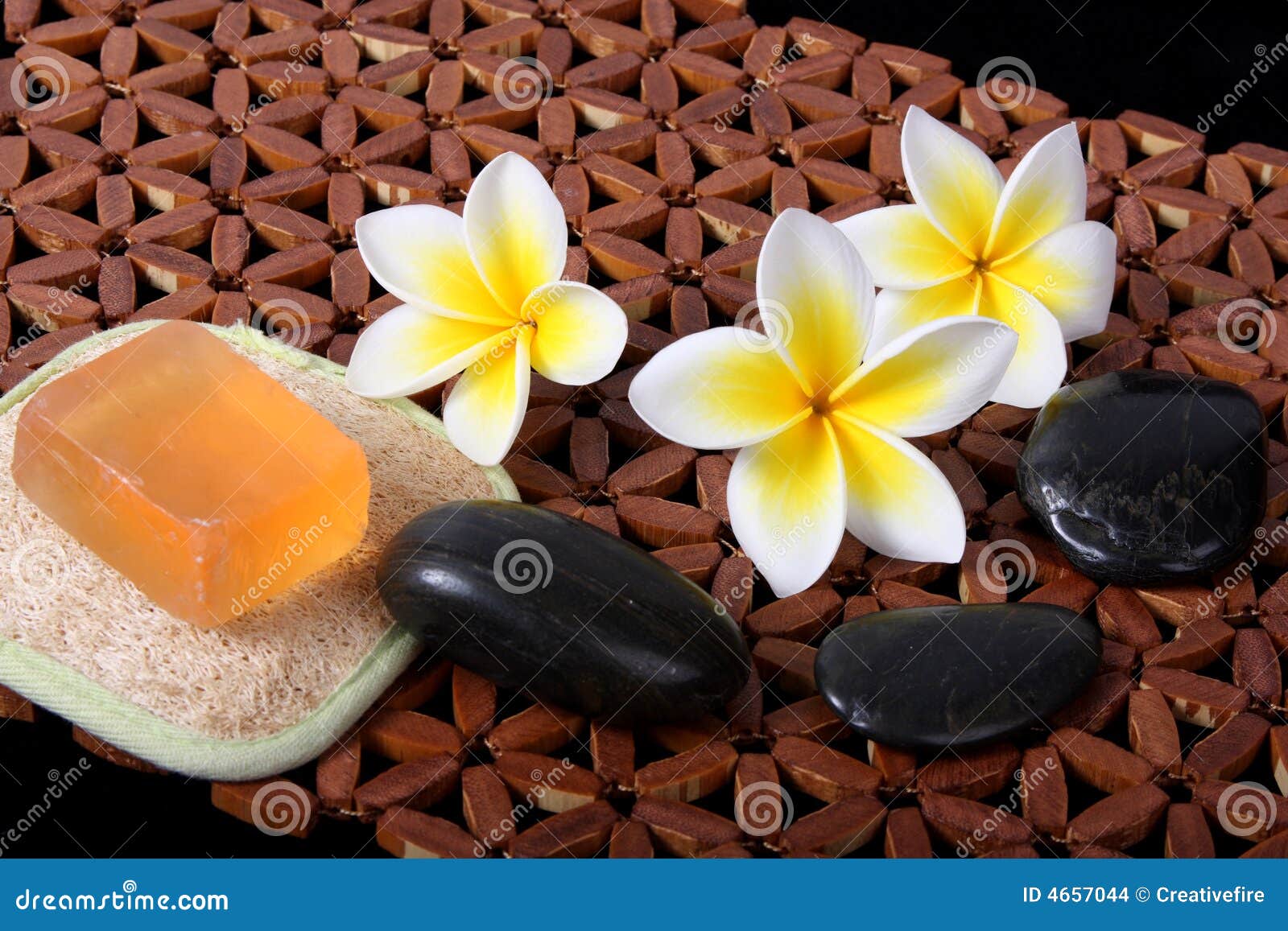 Tropical Day Spa Beauty Products Stock Photo Image of frangiapani
