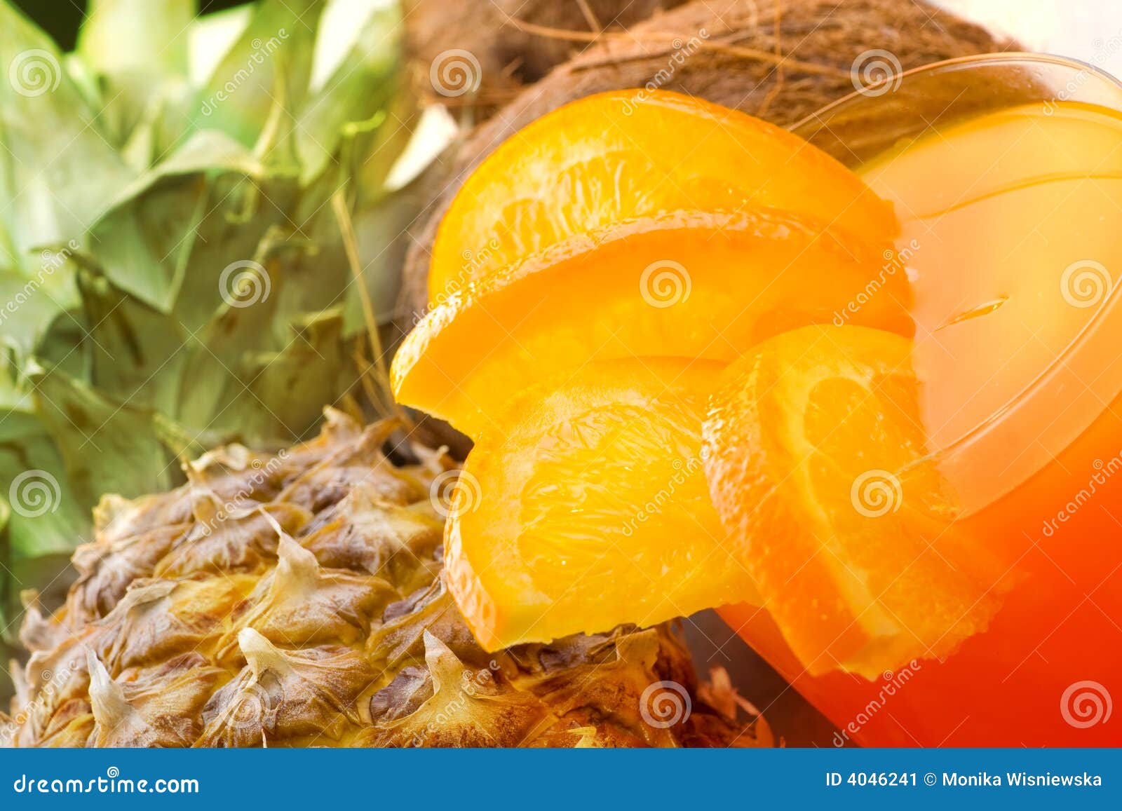Tropical Drink stock image. Image of citrus, food, garnish - 4046241