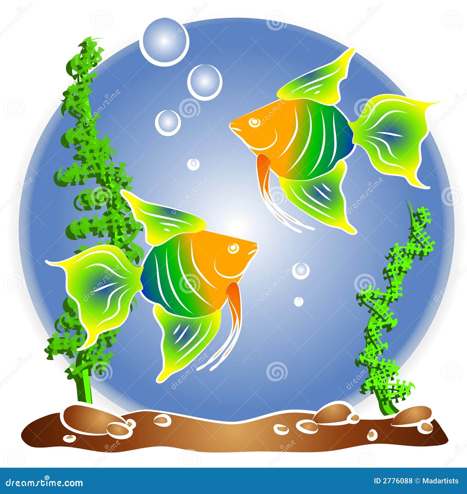 Tropical Fish Aquarium Clipart Picture. Image 2776088