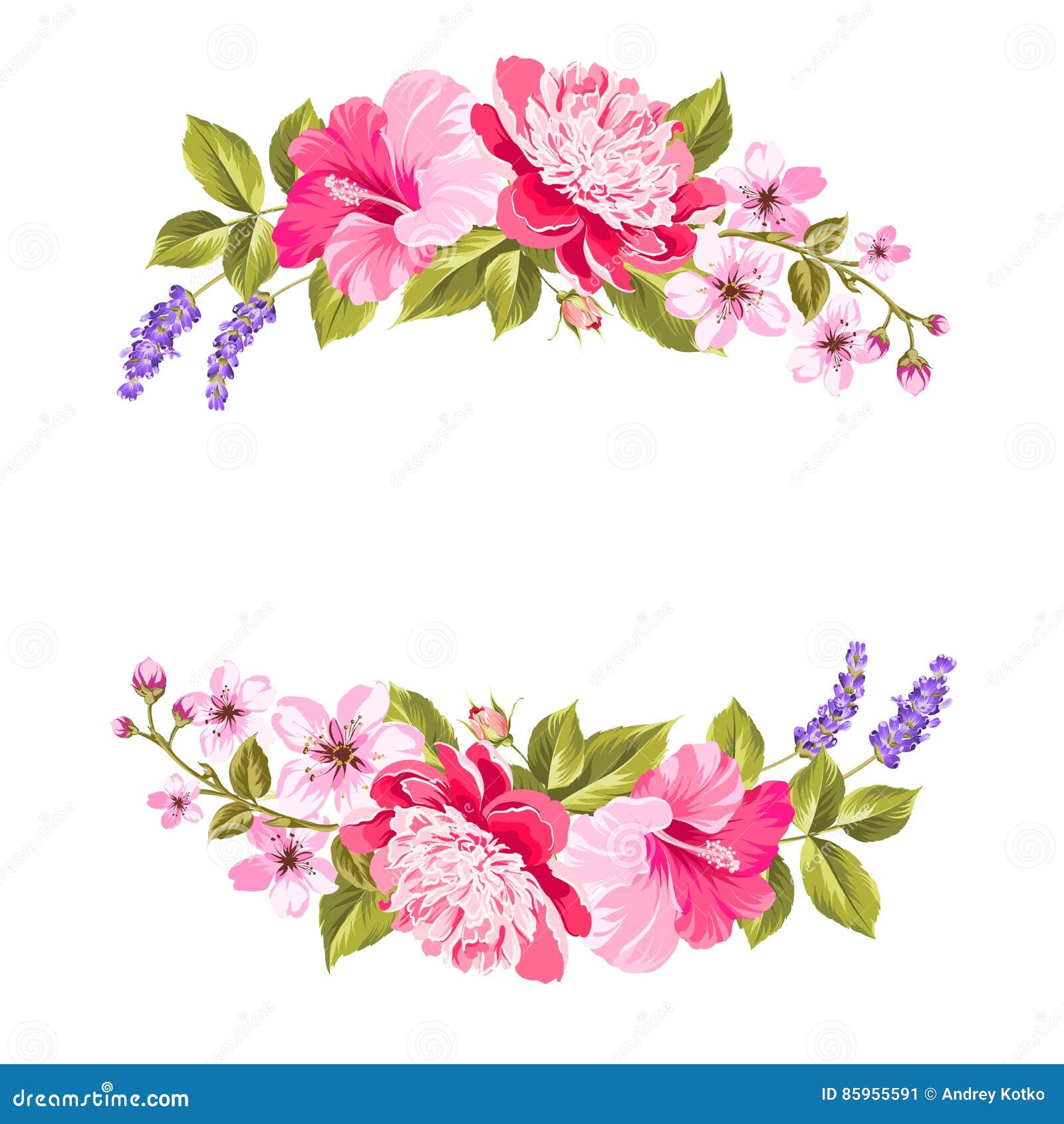 tropical flower garland.