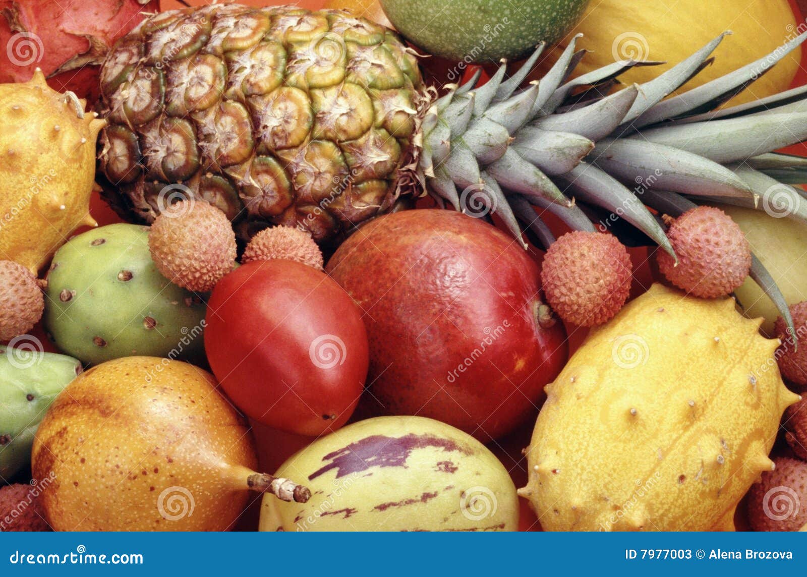 Tropical Fruits And Vegetables Stock Image Image Of