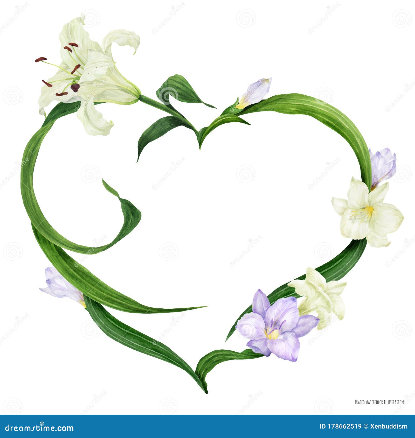 Red heart-shaped wreath frame - Stock Illustration [93035653] - PIXTA