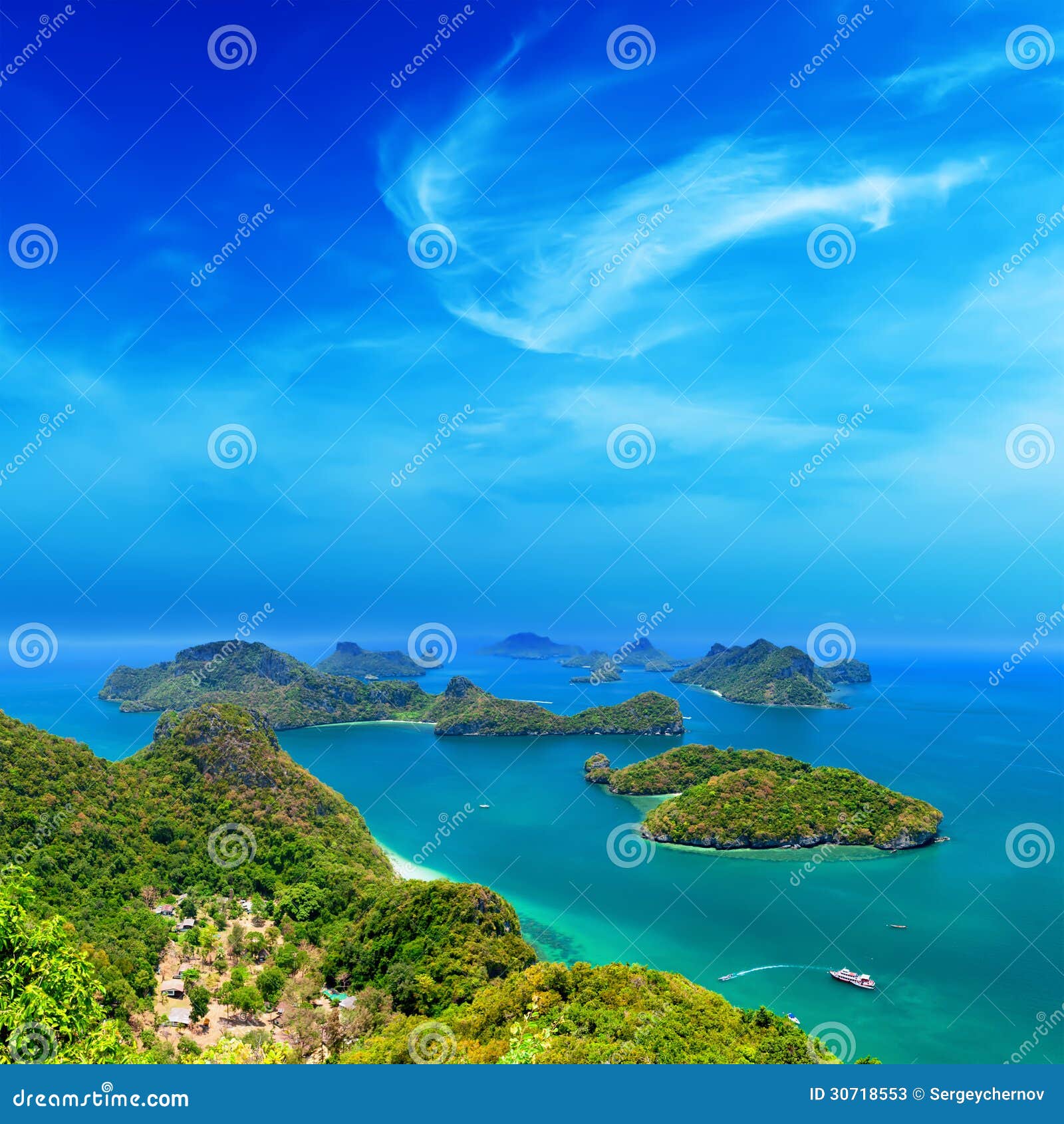 tropical island nature, thailand sea archipelago