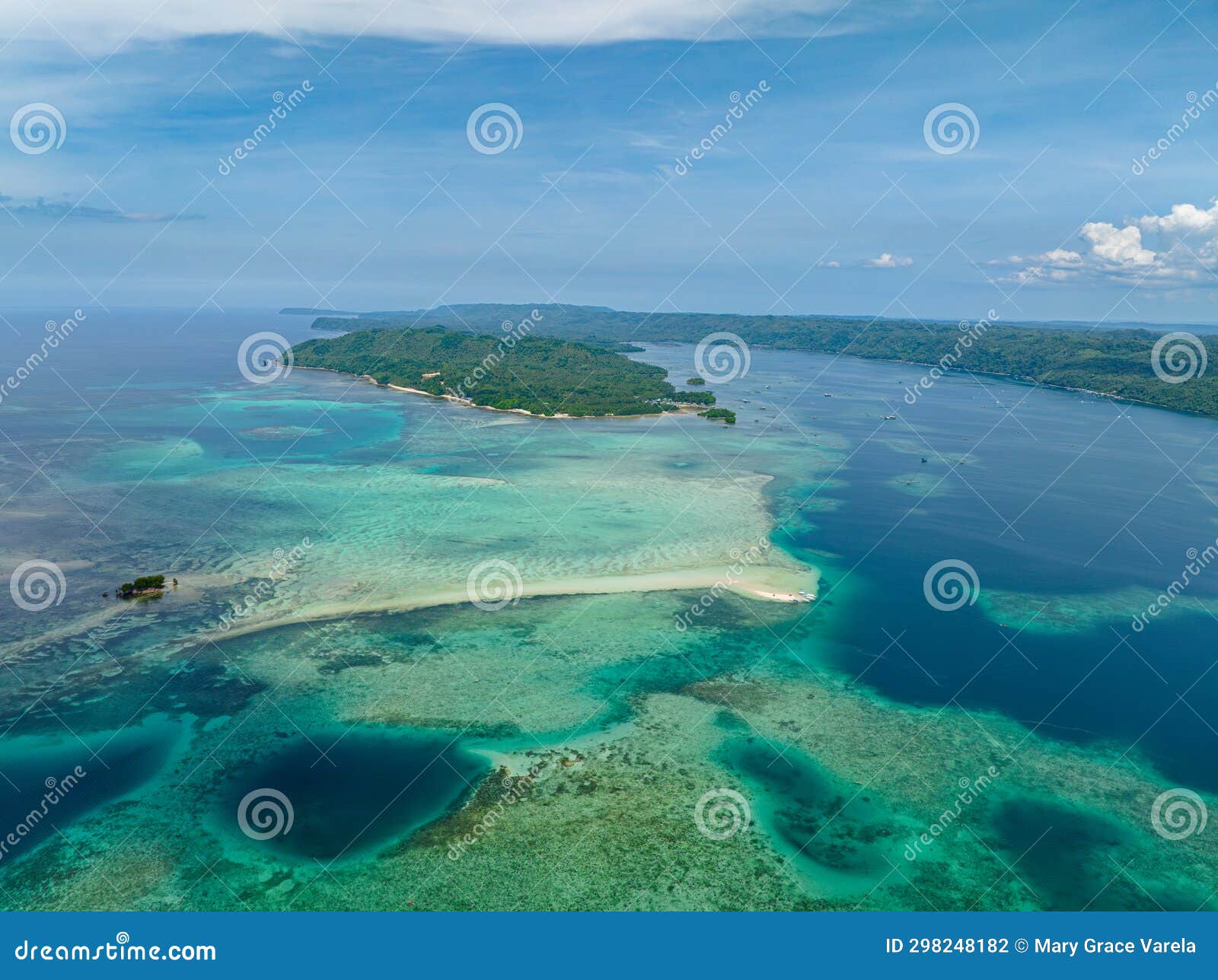 tropical islands in barobo, surigao del sur. philippines.