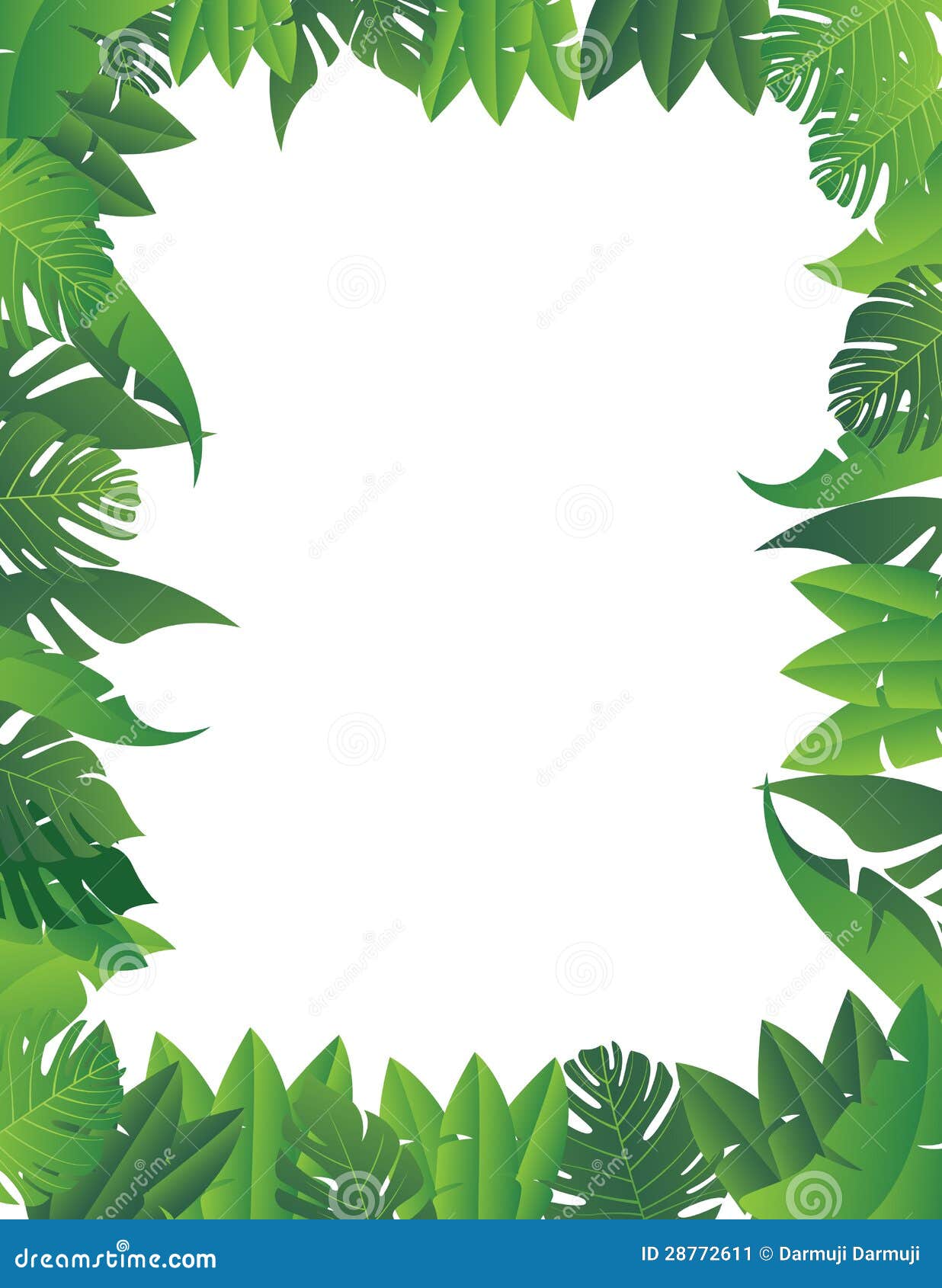 Tropical leaf background stock vector. Illustration of beautiful - 28772611