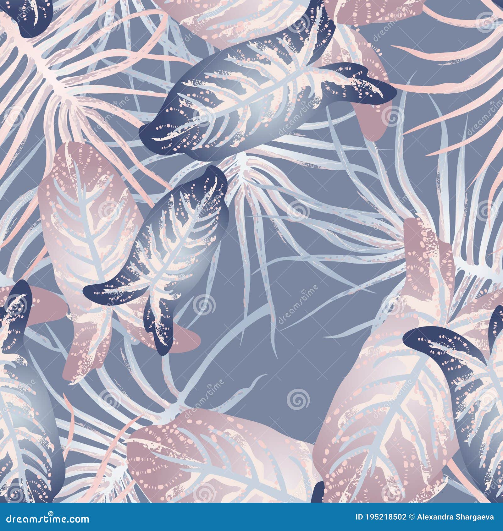 tropical leaf modern motif. jungle print. foliage summer