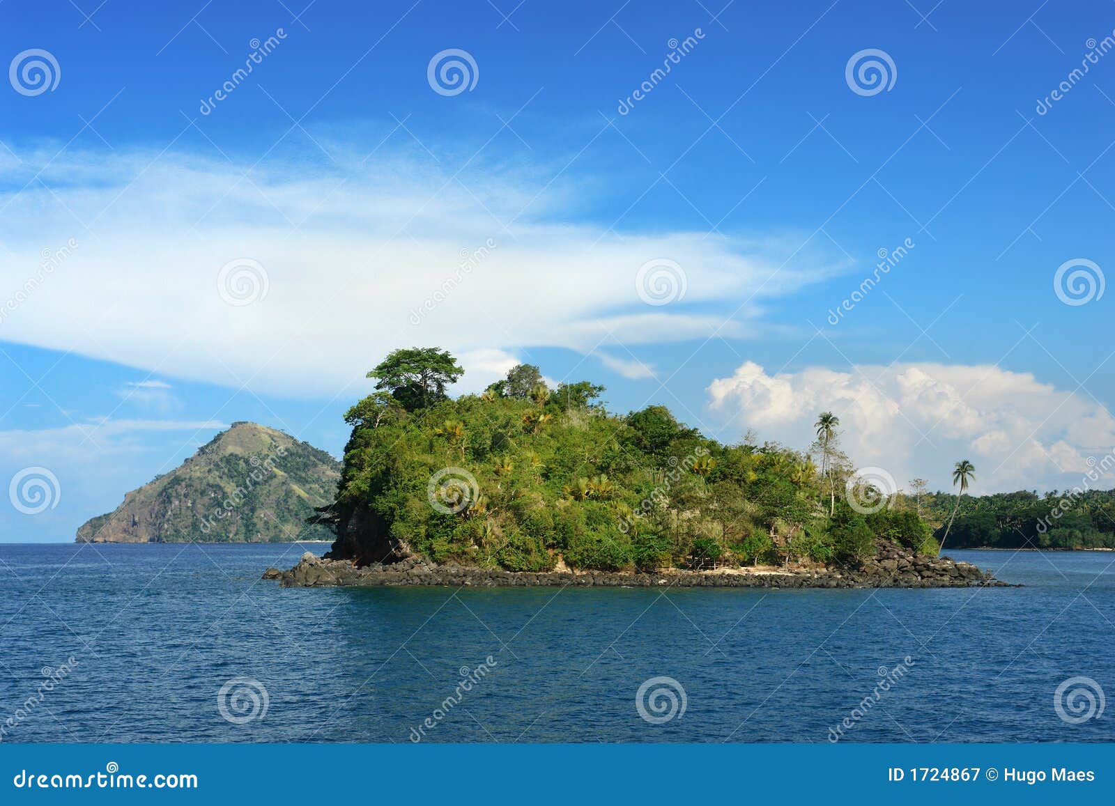 tropical pristine island