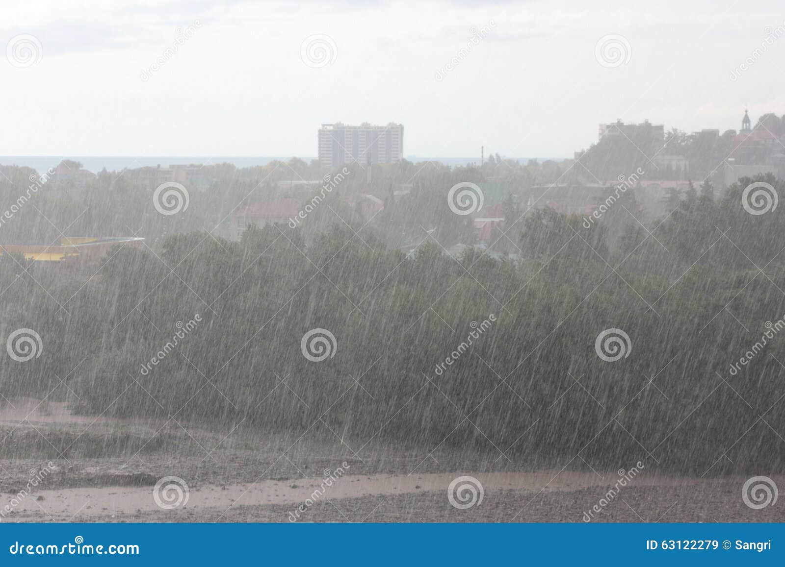 Tropical rain showers stock image. Image of place, season 63122279