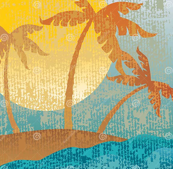 Tropical vintage stock vector. Illustration of retro 11059885