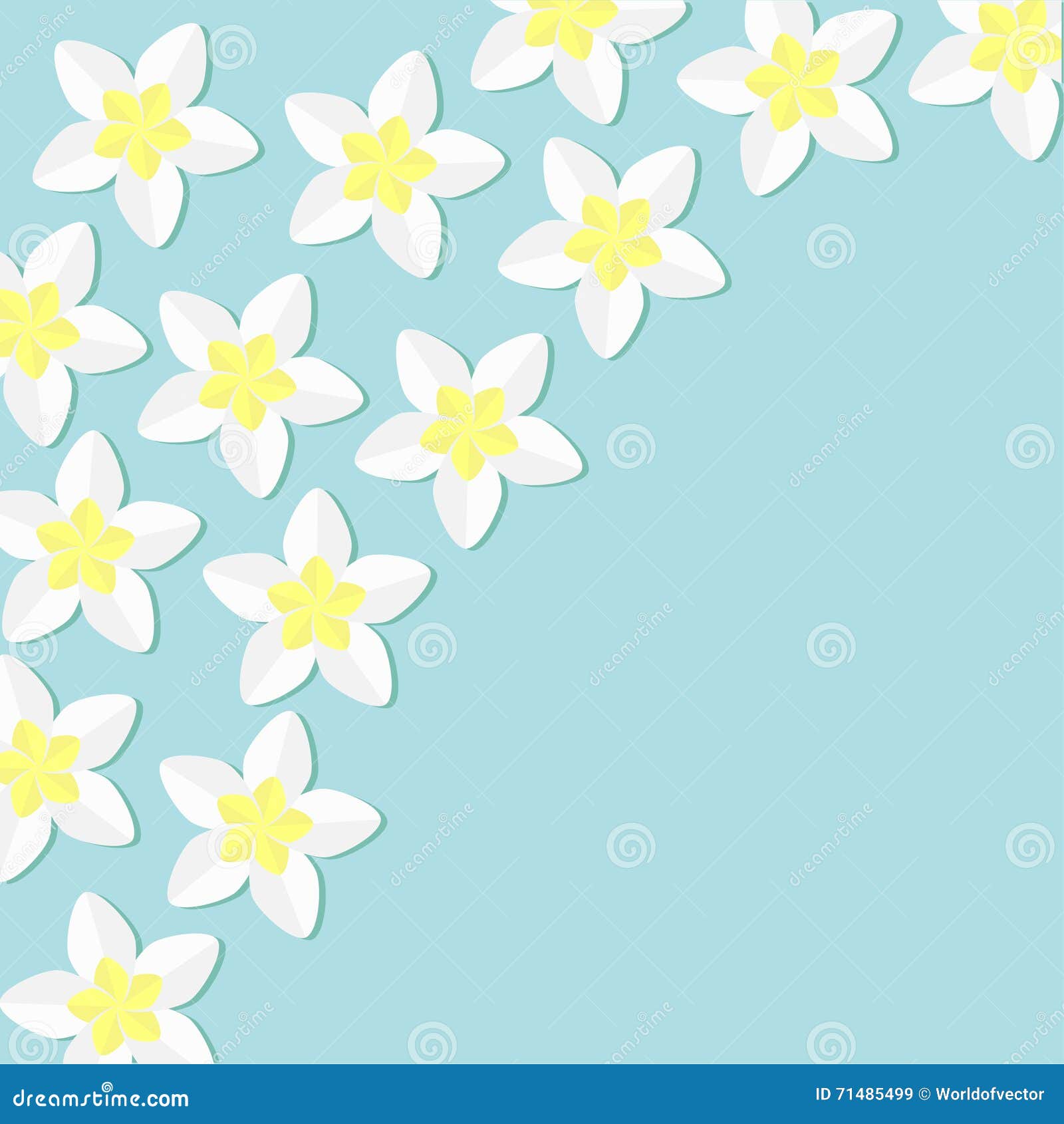 Tropischer Blumenikonensatz Im Eckplumeria Frangipani Hawaii Bali Anlagenblumenrahmen Hintergrund Fur Eine Einladungskarte Oder Vektor Abbildung Illustration Von Tropischer Blumenikonensatz