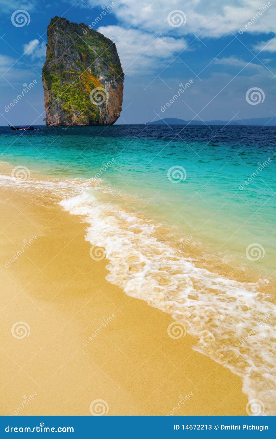 Tropischer Strand, Thailand. Tropischer Strand, Poda Insel, Andaman Meer, Thailand