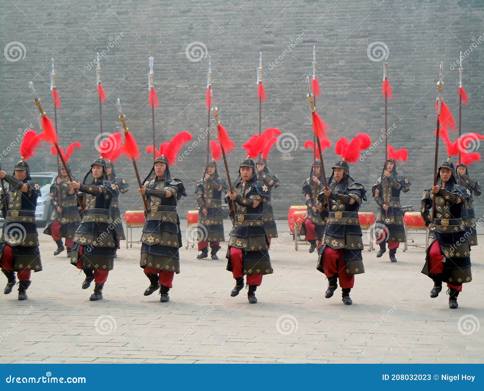 Troupe of Soldiers in Historical Military Outfit Editorial Stock Photo -  Image of china, performance: 208032023