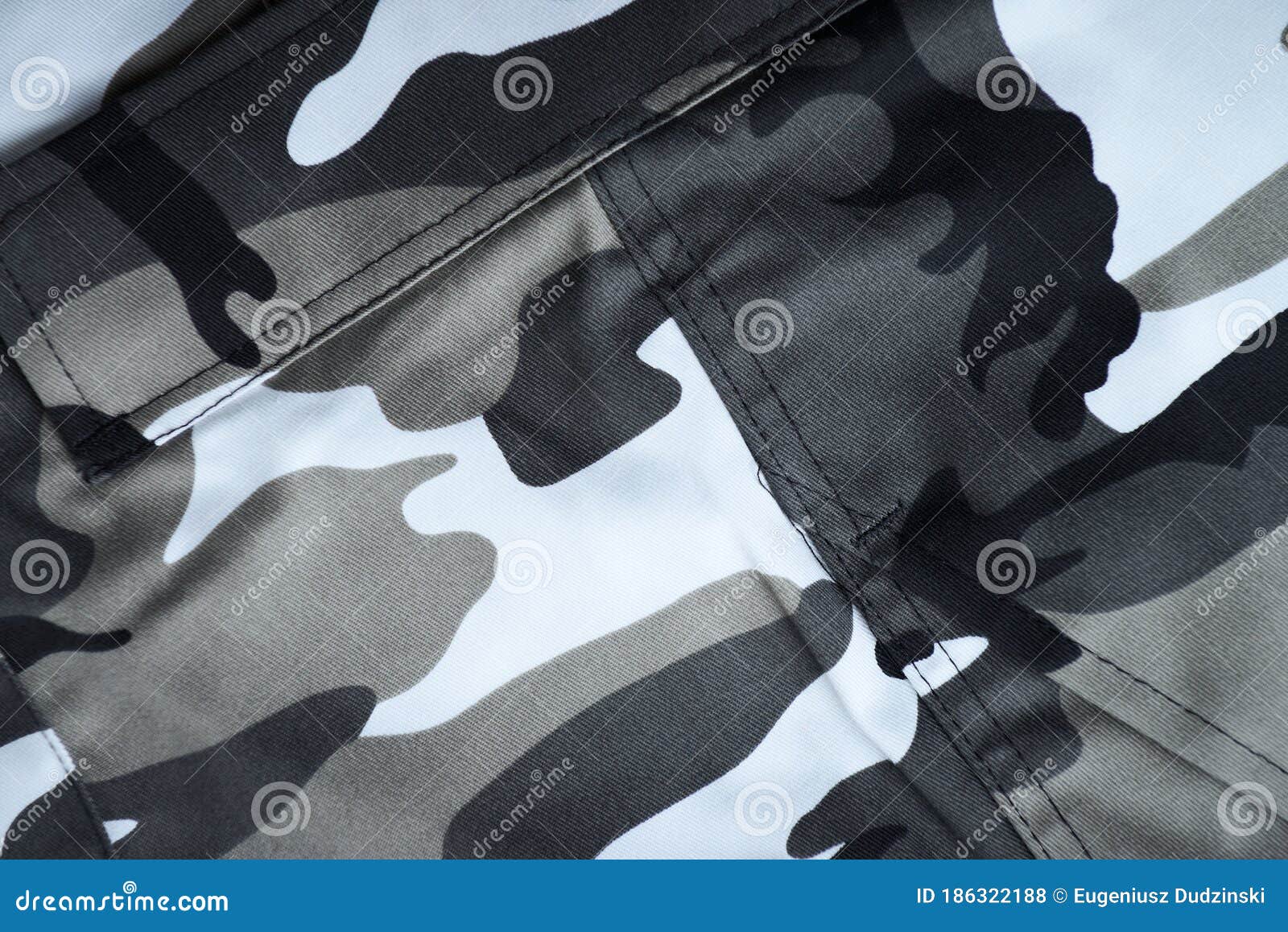 Trousers with a Camouflage Pattern Stock Photo Image of stitch
