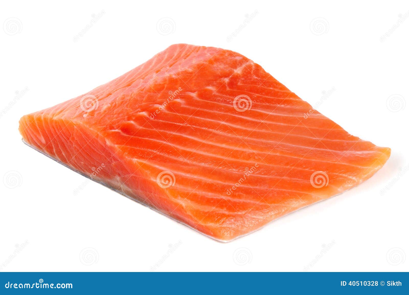 Trout Fillet Isolated on White Background Stock Photo - Image of fillet ...