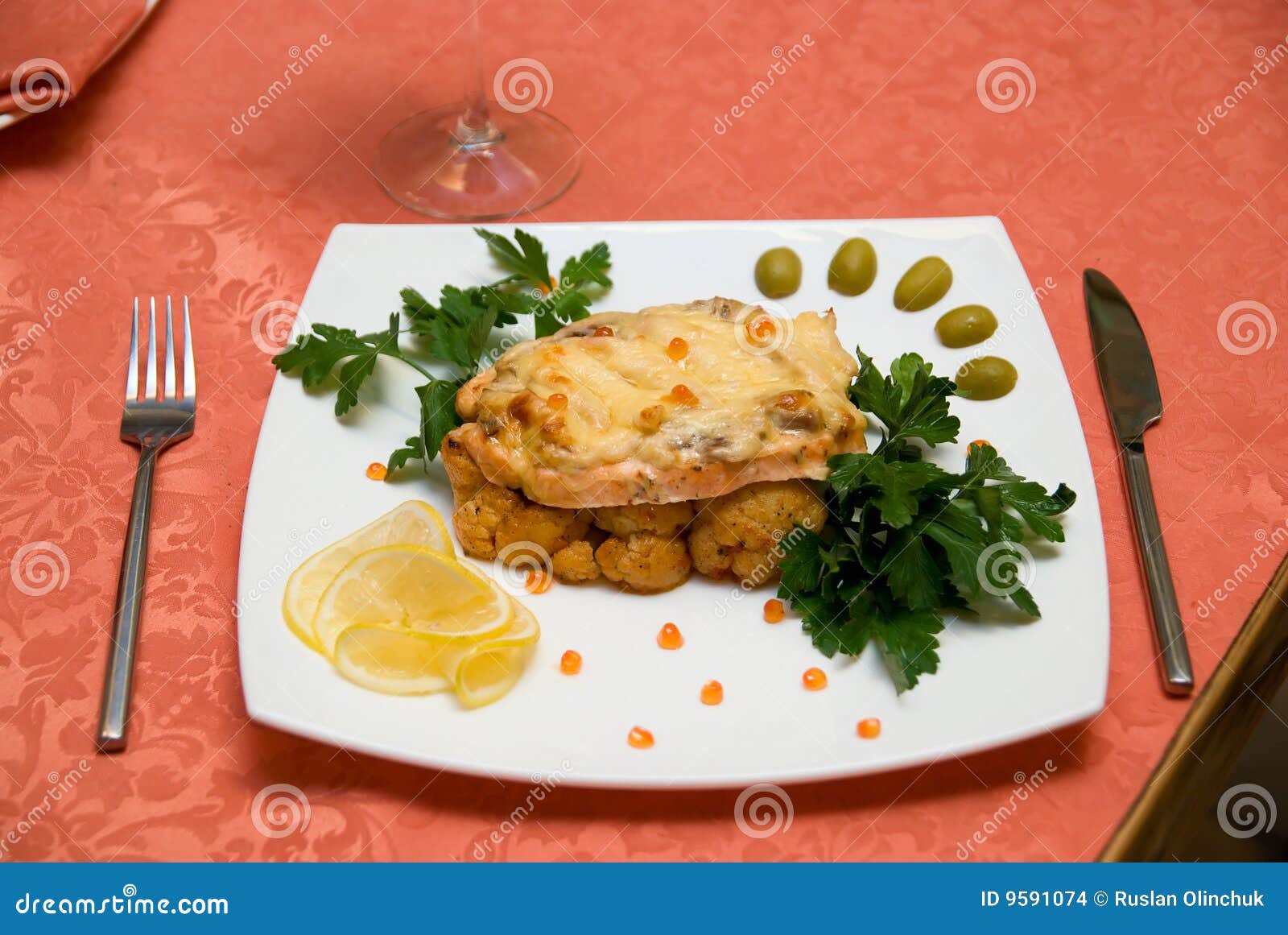 Trout fish dish stock photo. Image of cuisine, plate, dessert 9591074