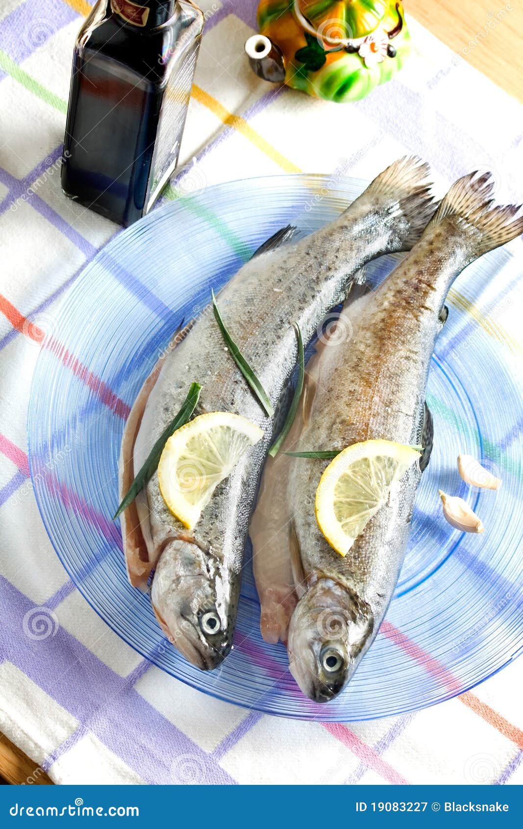 Trout Fish Healthy Food with Lemon Stock Image Image of trout