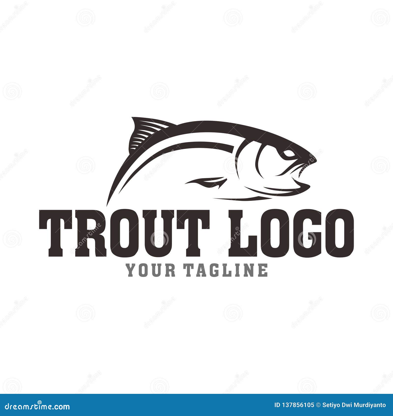 Download Trout Fishing Logo Design Vector Stock Vector ...