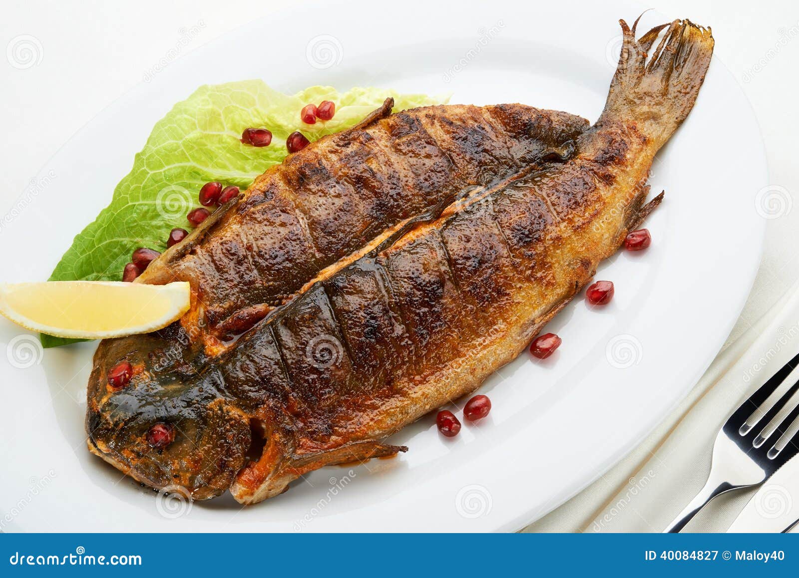 Trout grill stock image. Image of trout, seafood, fried 40084827