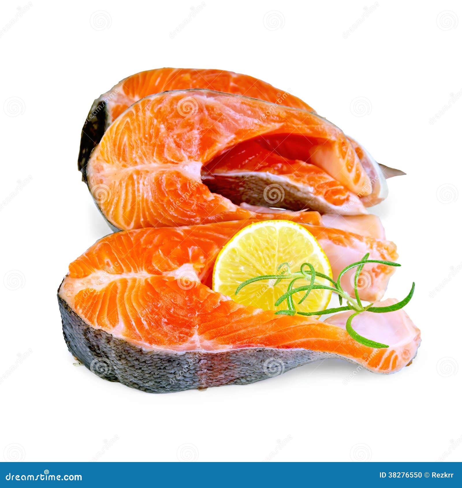 Trout with Rosemary and Lemon Stock Photo Image of background, fish
