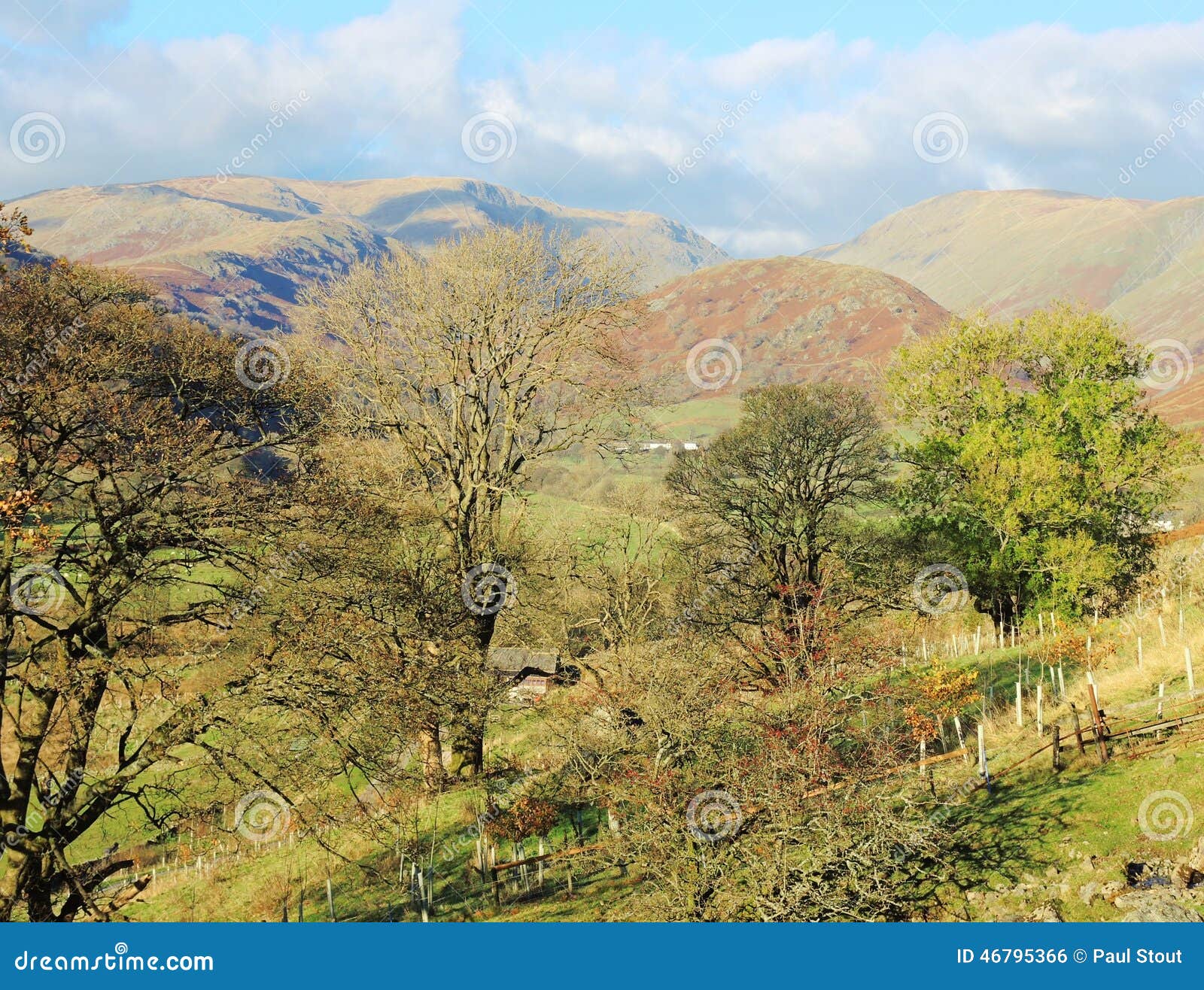 The Troutbeck Valley. stock photo. Image of natural, quiet 46795366