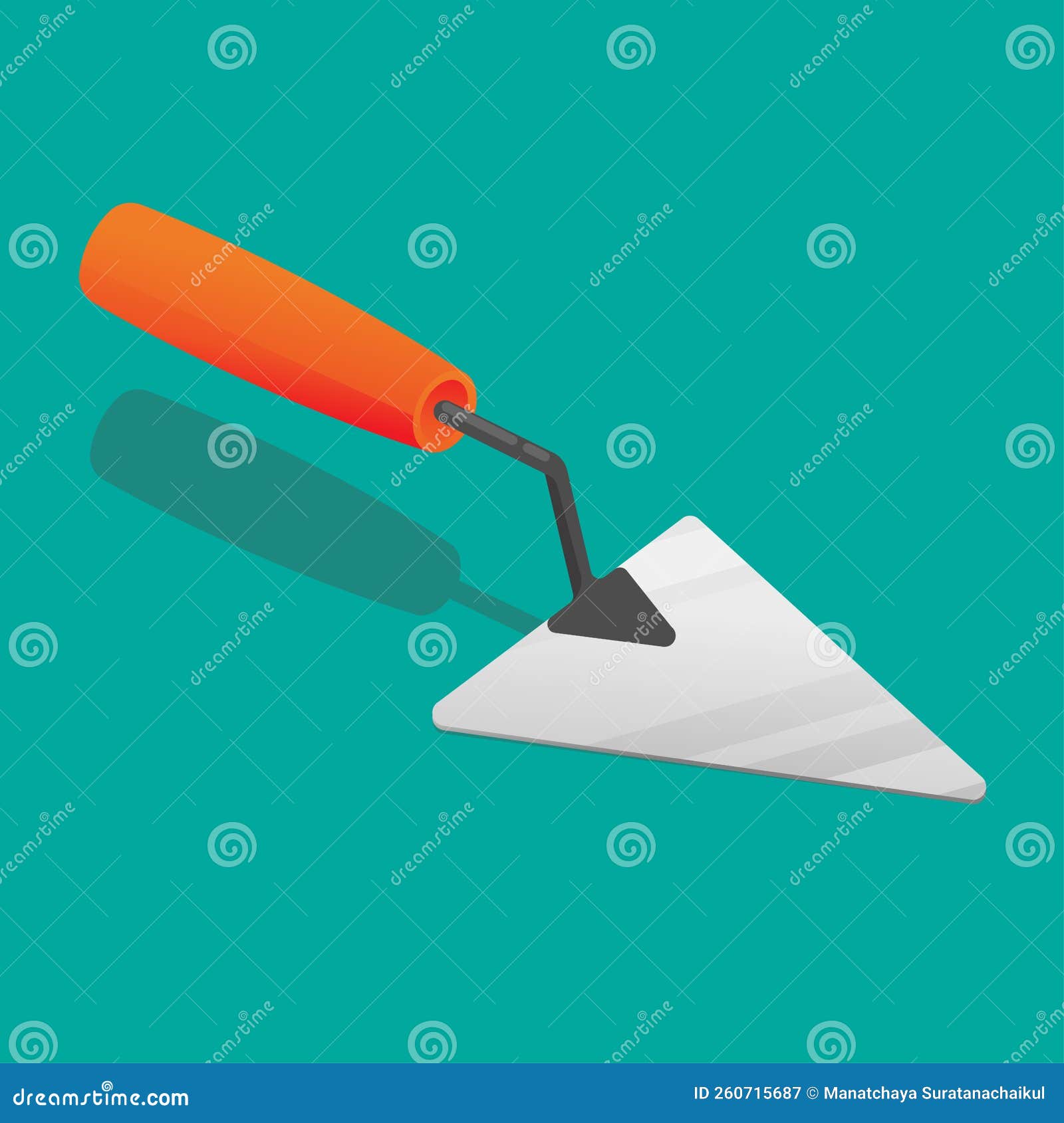 Trowel Icon. Construction Tool Isolated on White Background Stock