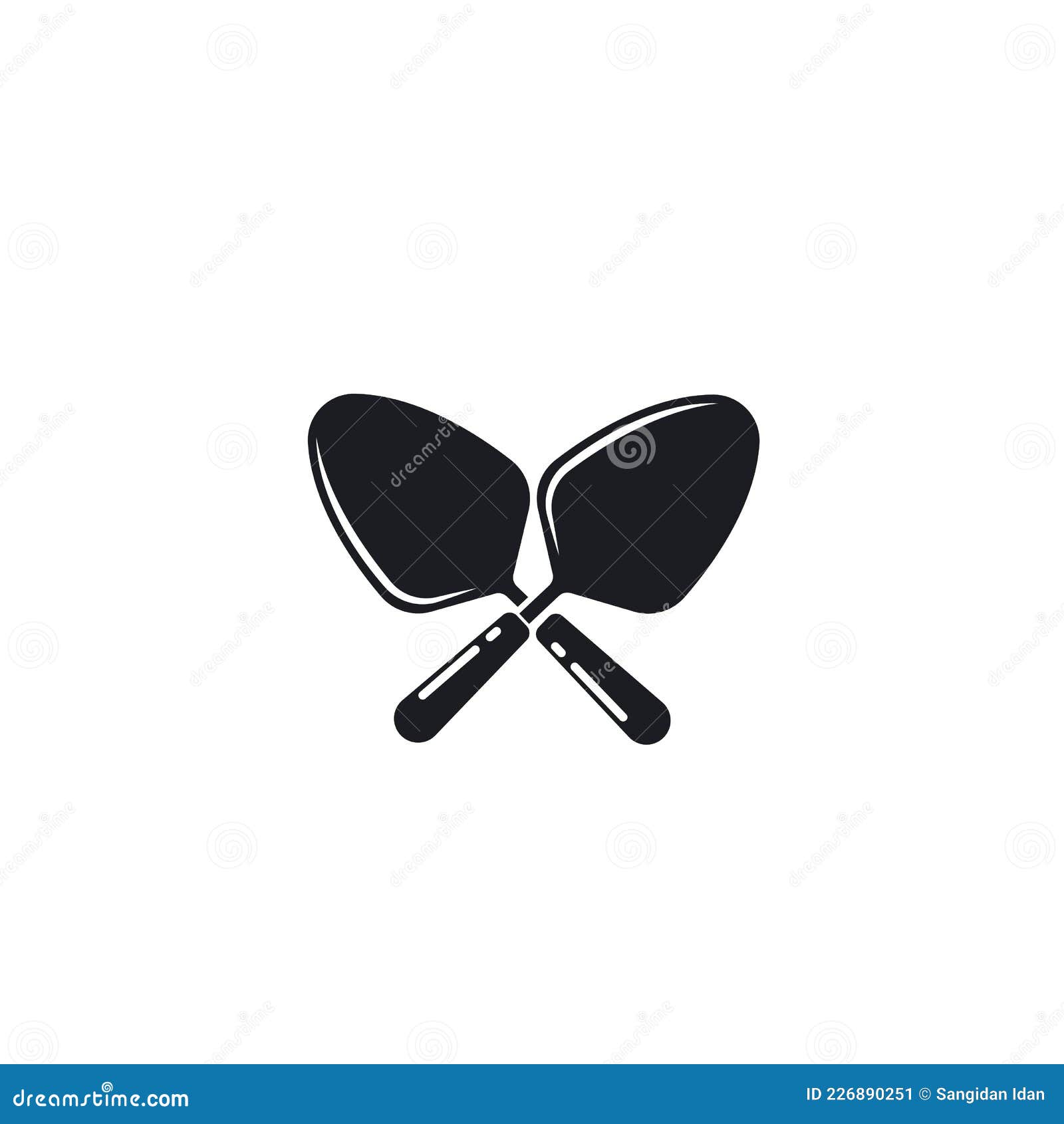 trowel tool icon   of architecture builder  template