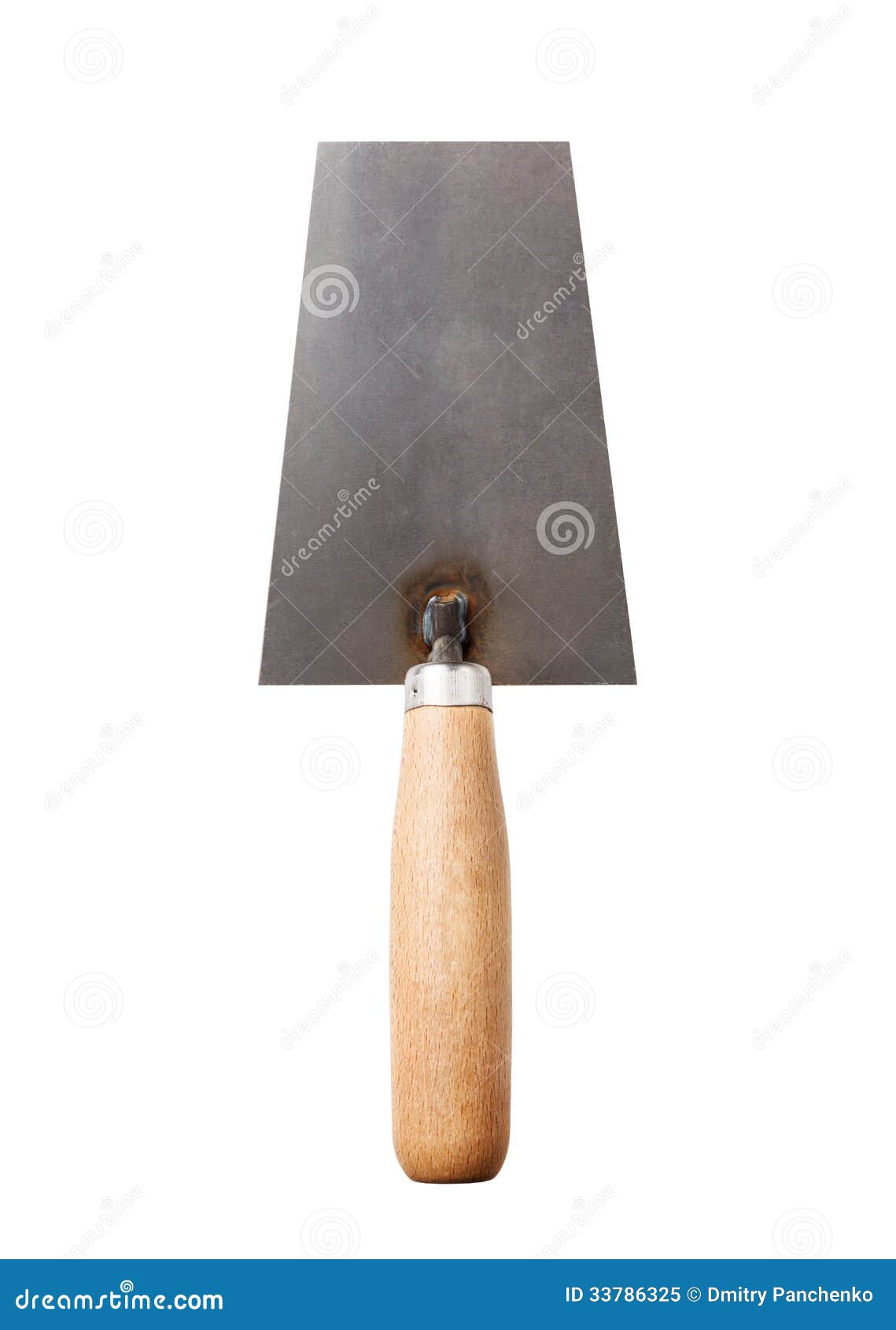 Trowel with Wooden Handle on White Stock Image Image of cutout