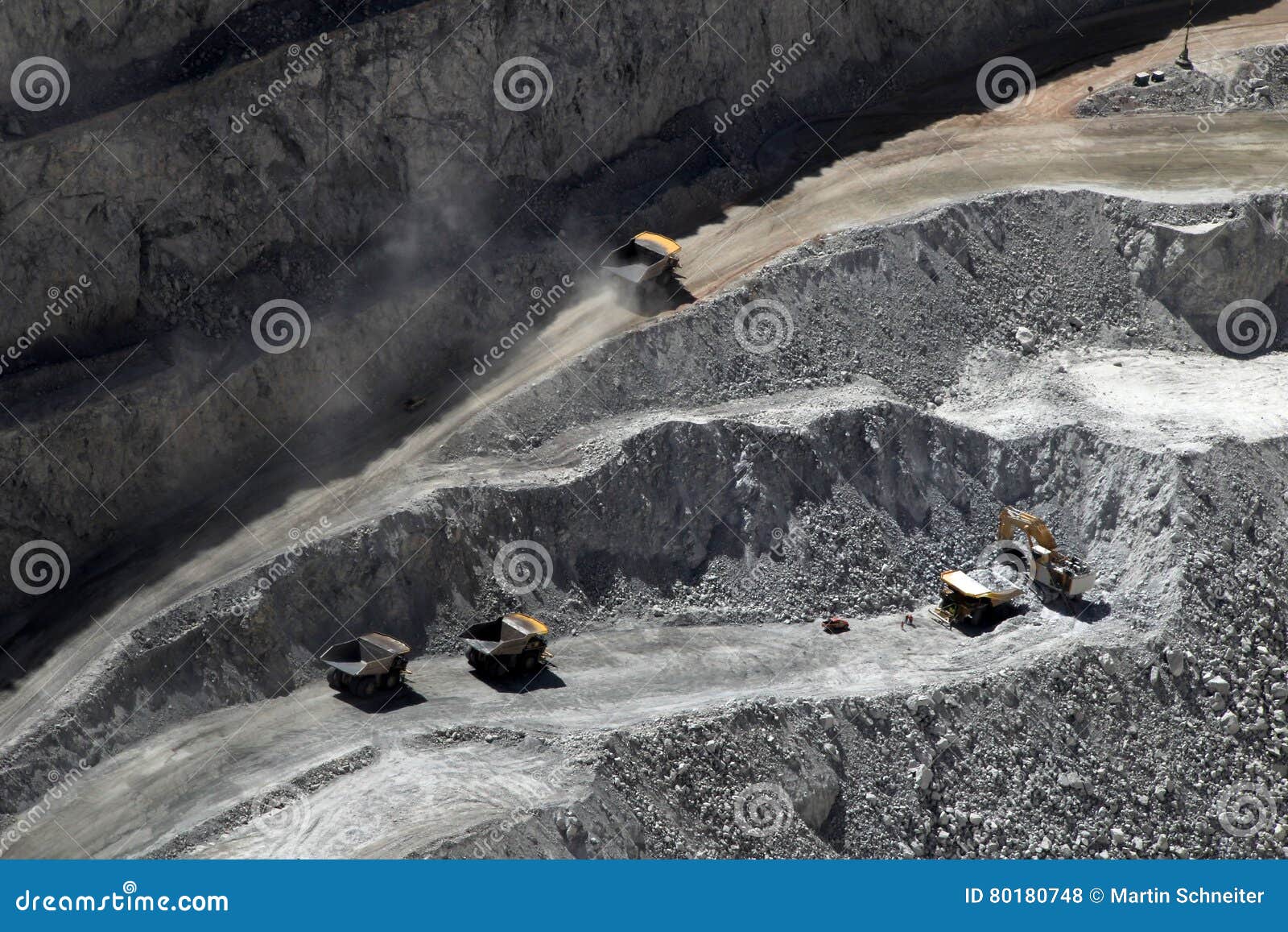 truck at chuquicamata, world's biggest open pit copper mine, chile