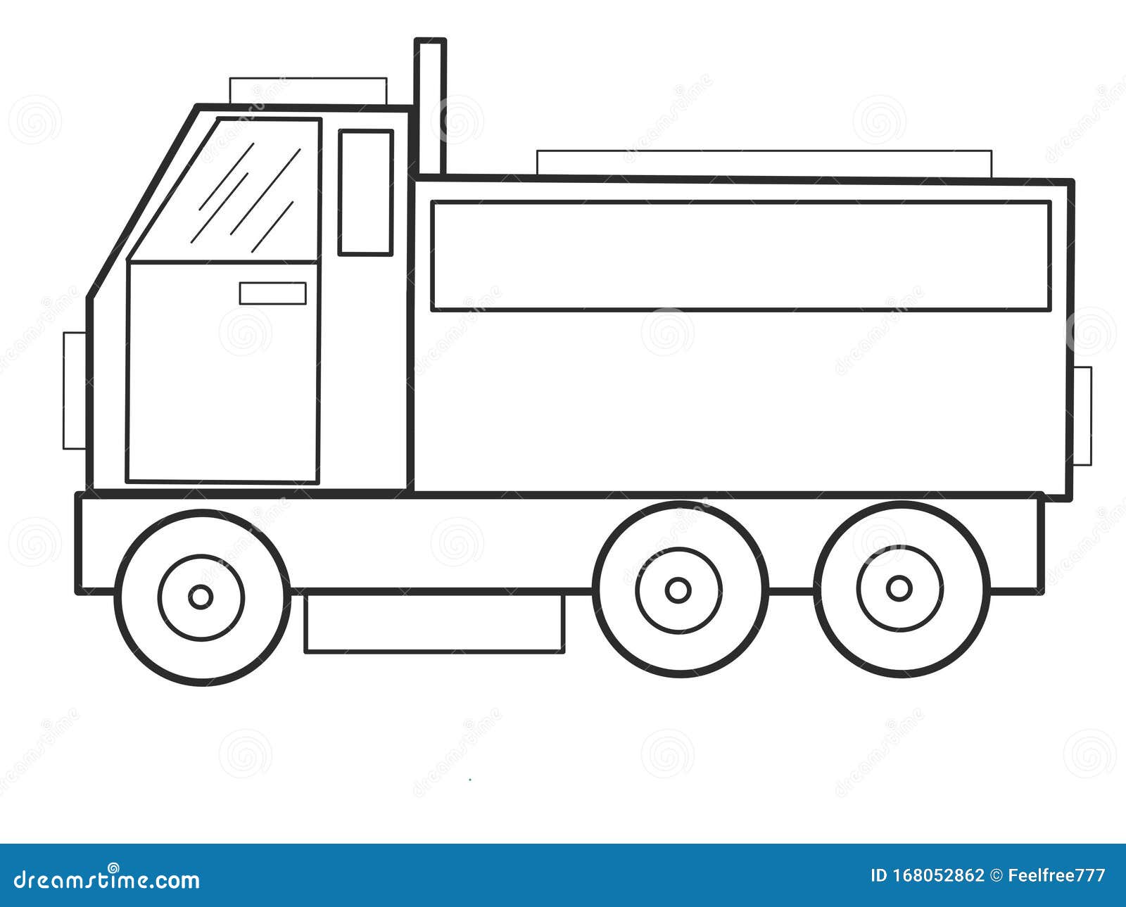truck,  coloring pages, geometric figures, learning sheets for children