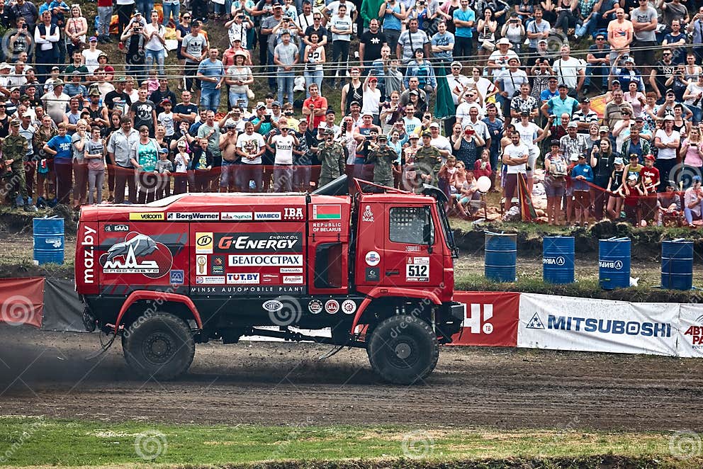 Truck MAZ of the MAZ-Sportauto Racing Team. BIZON Truck Show Editorial ...