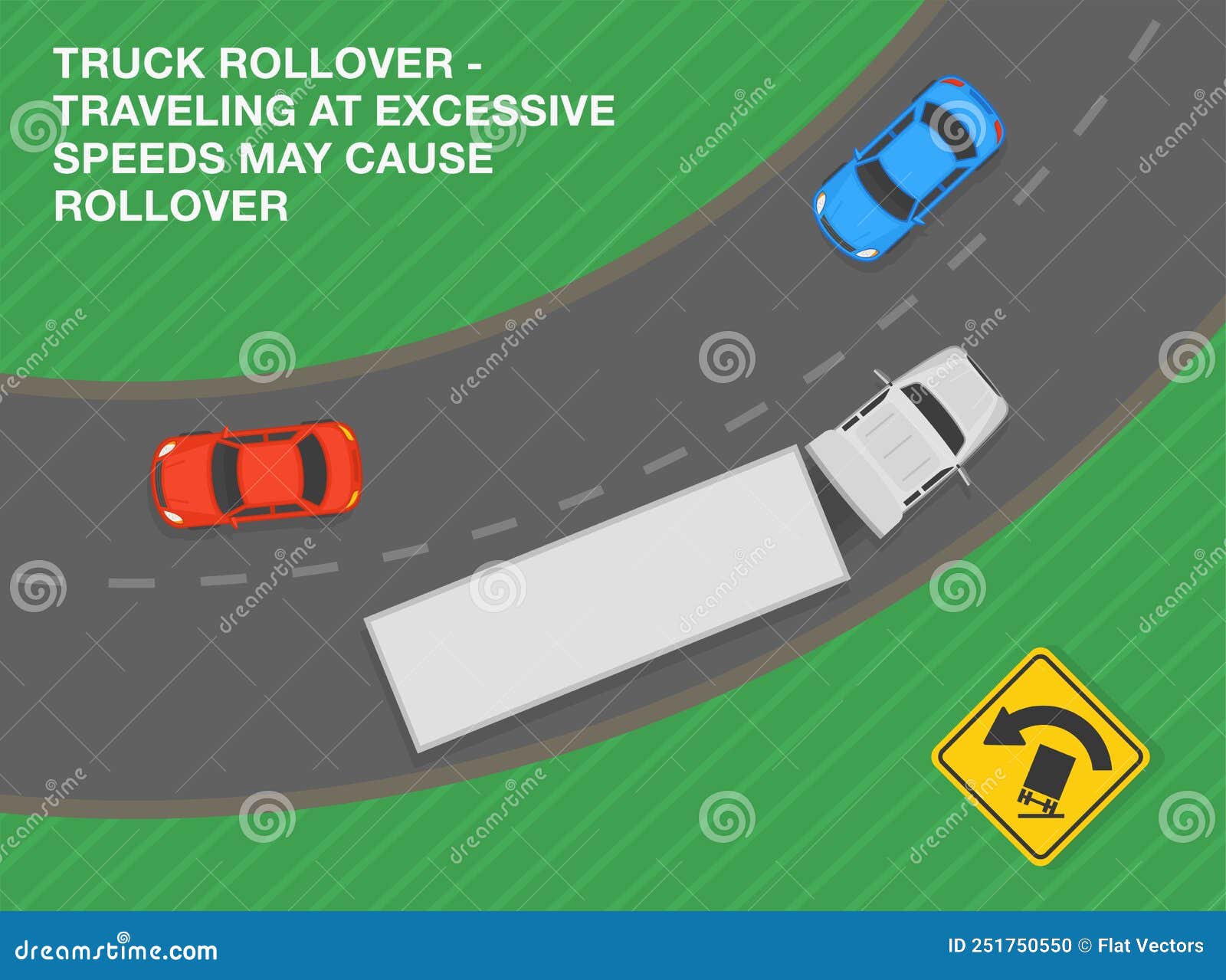 Truck Rollover Icon. Doodle Hand Drawn Or Outline Icon Style Vector ...