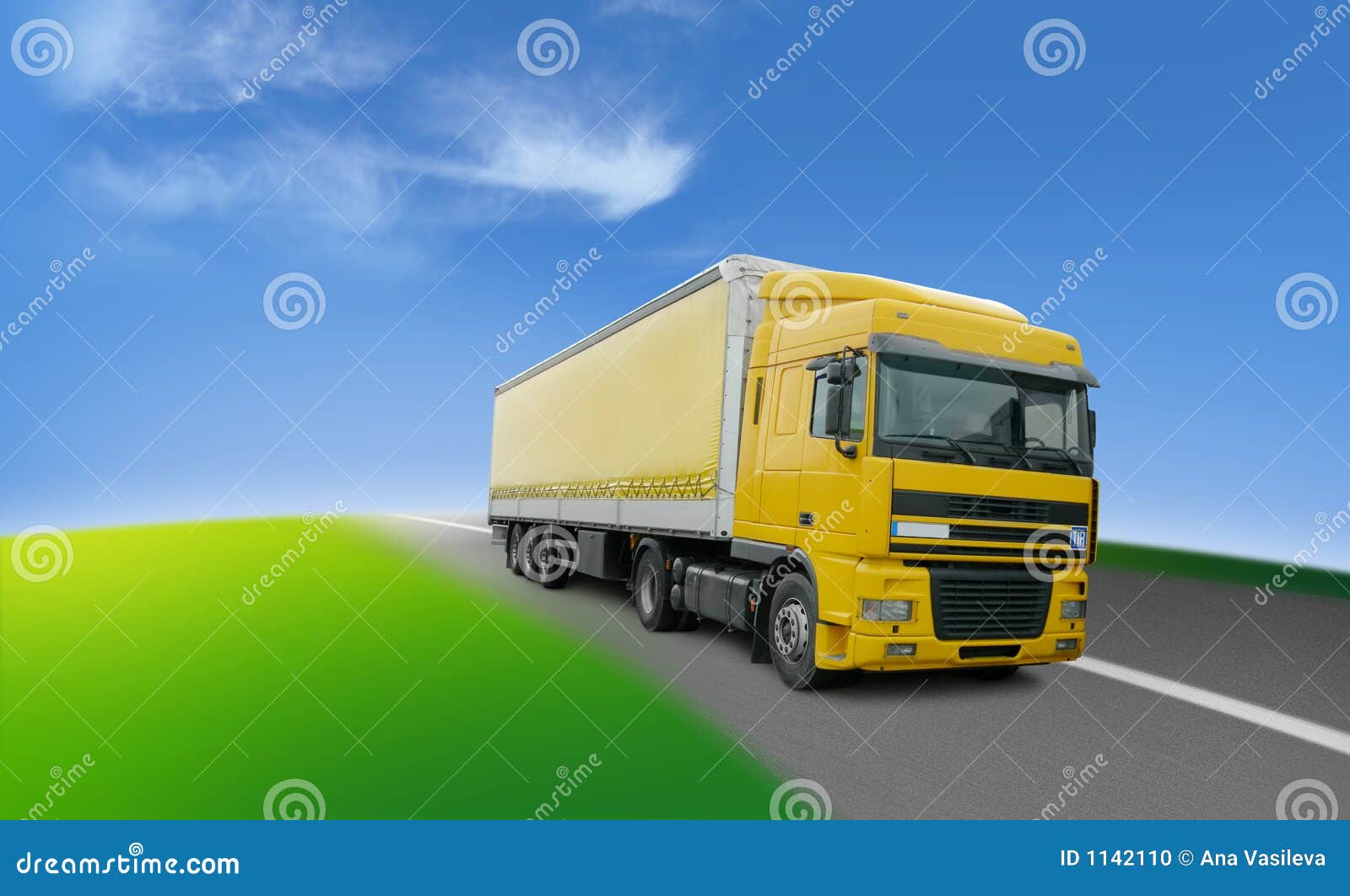Truck  Transport And Logistics Around The World Stock Photo  Image: 1142110