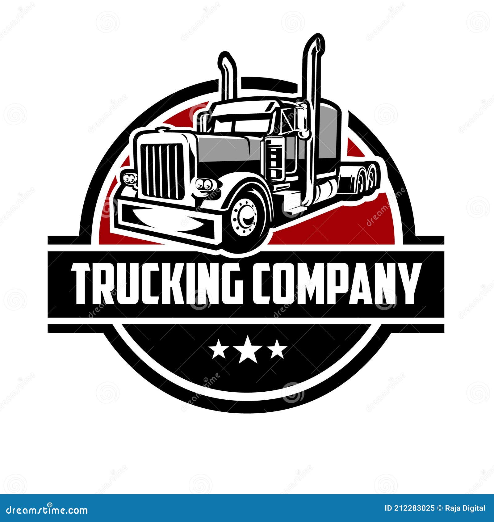 trucking logo template. premium truck logo  