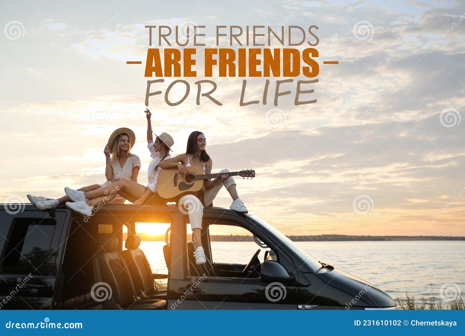 True Friends are Friends for Life. Inspirational Quote Saying that ...