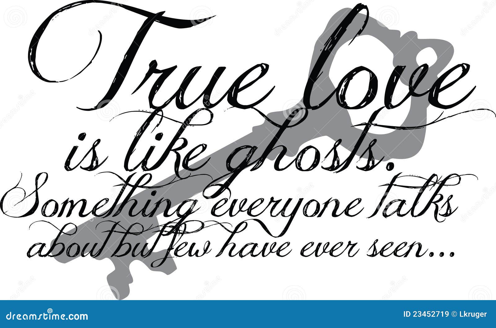 True Love Quote with key Royalty Free Stock